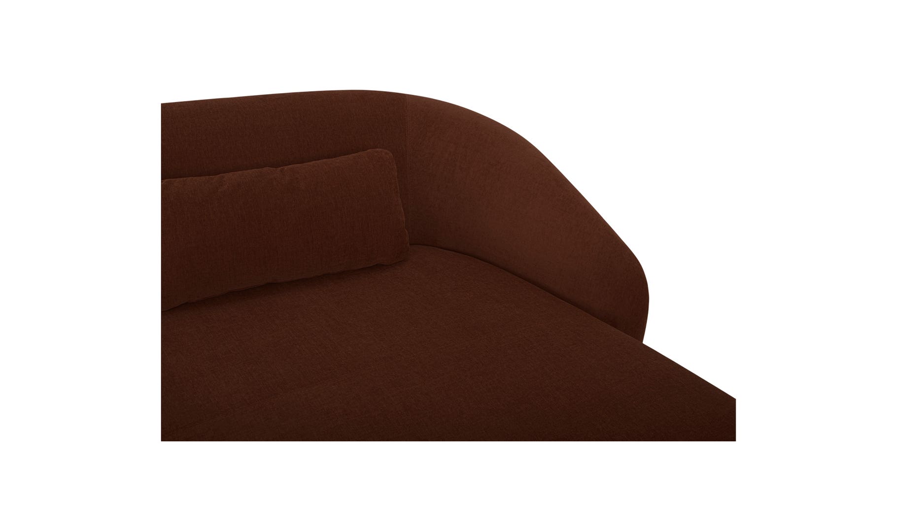 Moe's™ Amelia Contemporary Right Arm Chaise - Chestnut