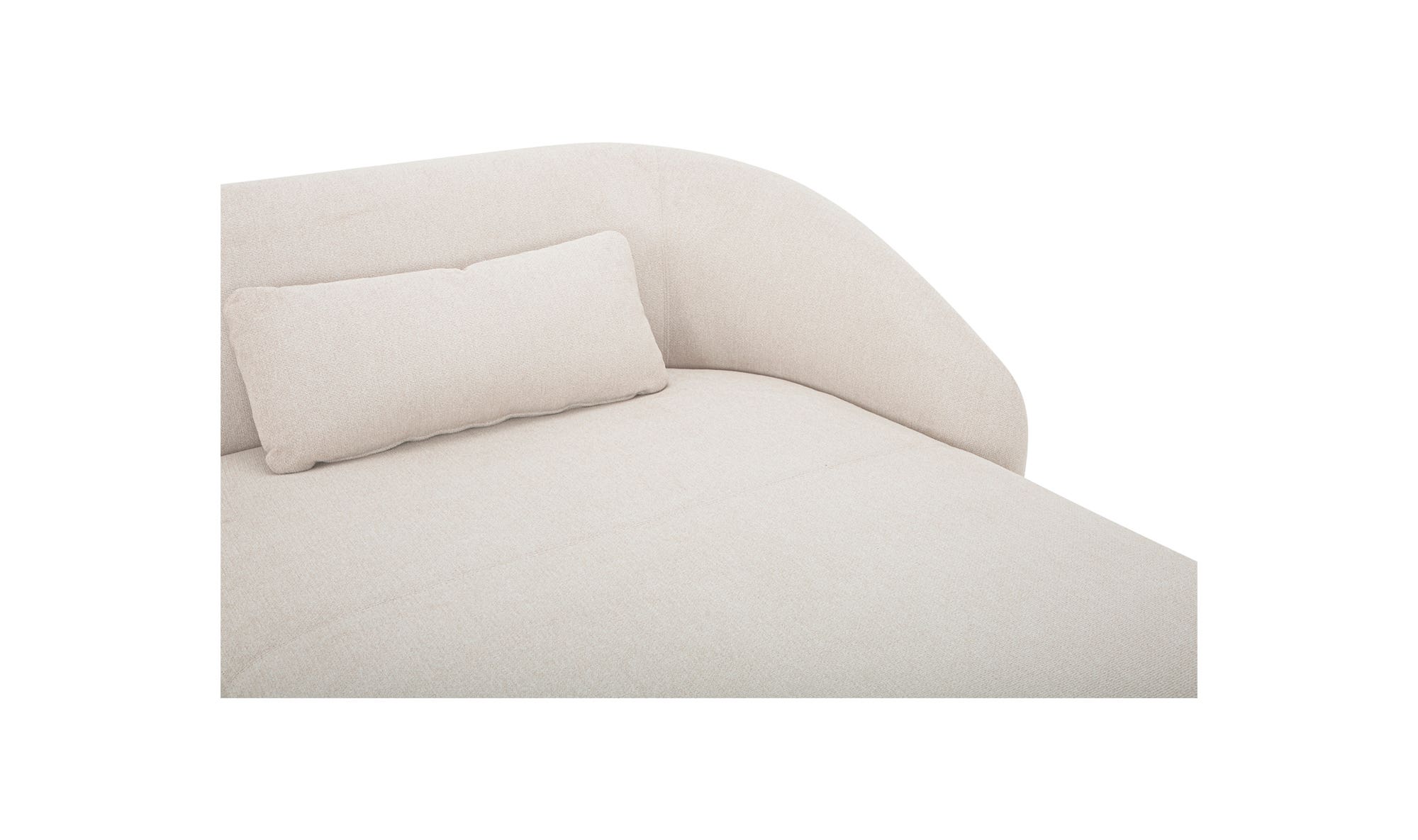 Moe's™ Amelia Contemporary Right Arm Chaise - Warm White