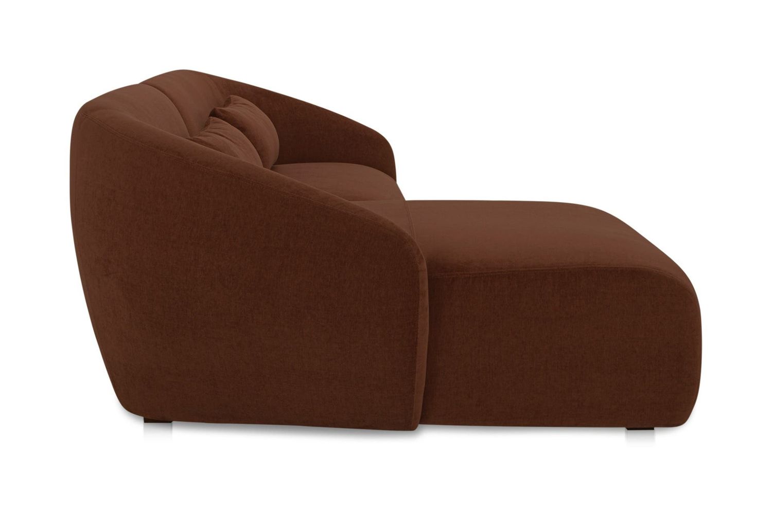 Moe's Amelia Nook Contemporary Modular Sectional - Chestnut, Left Facing