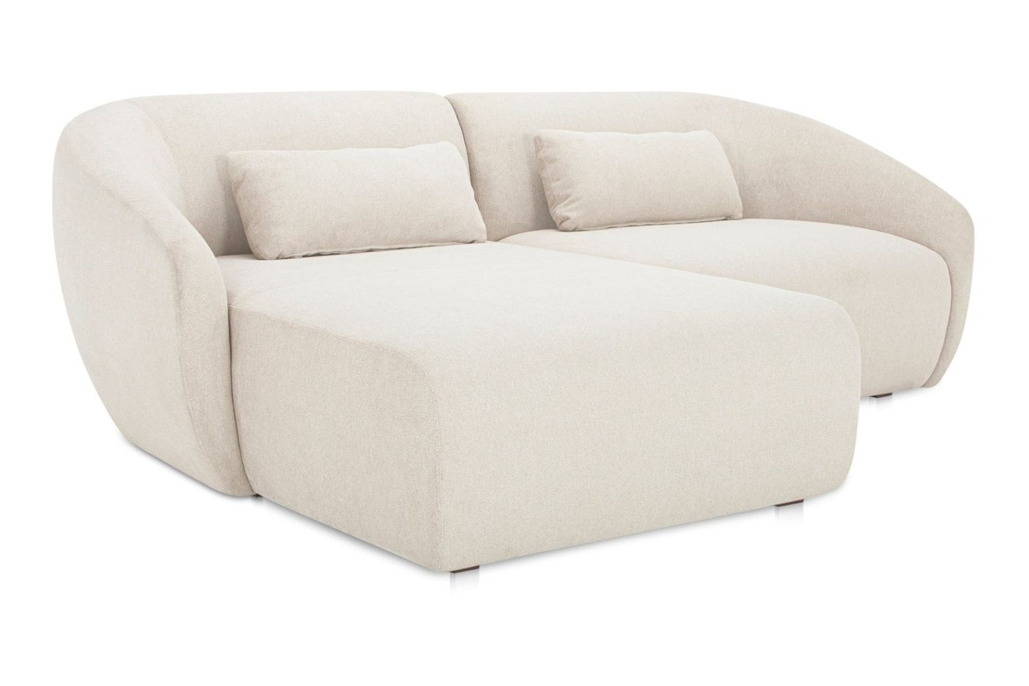 Moe's Amelia Nook Contemporary Modular Sectional - Warm White, Left Facing