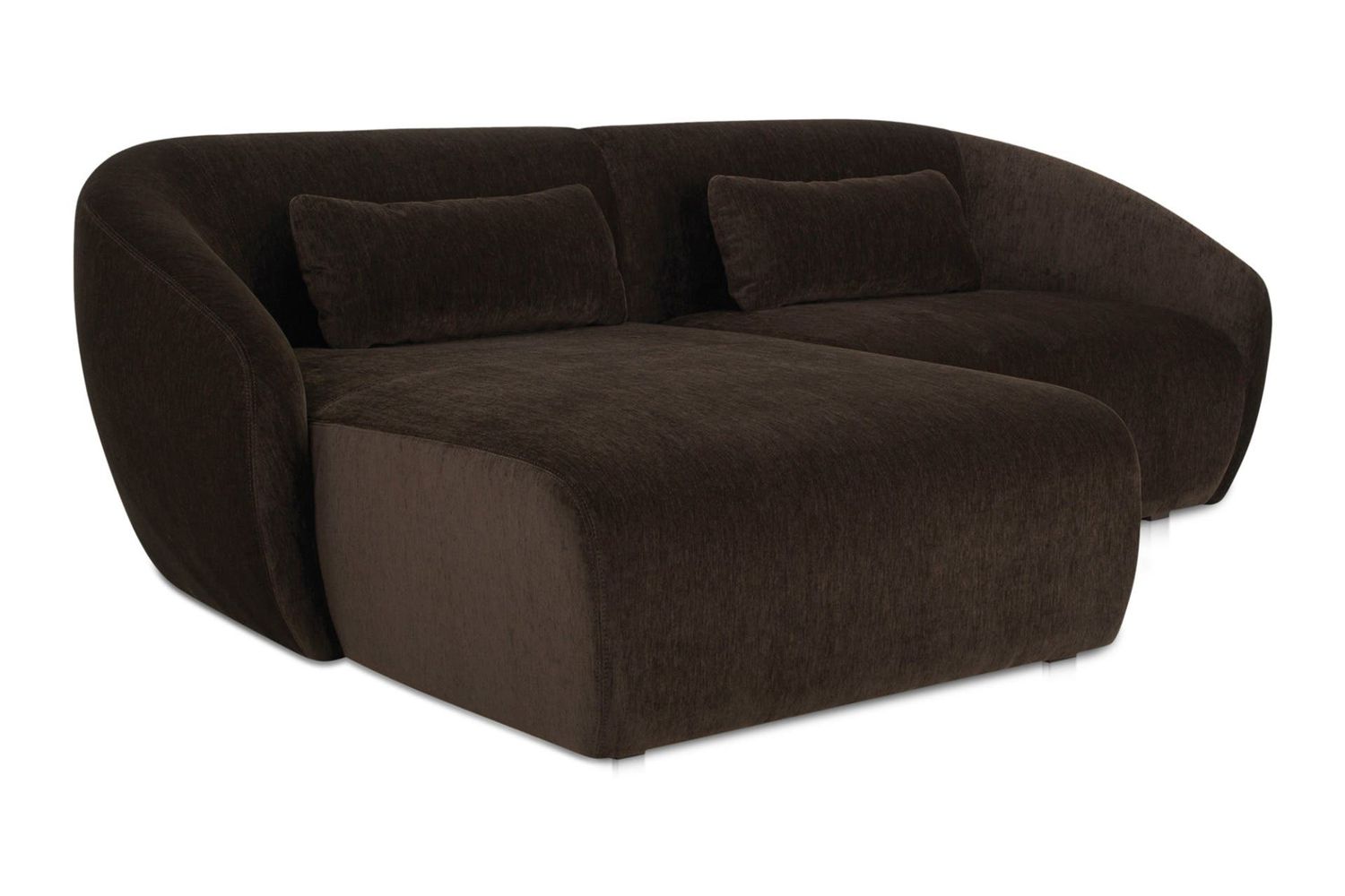 Moe's Amelia Nook Contemporary Modular Sectional - Espresso, Left Facing