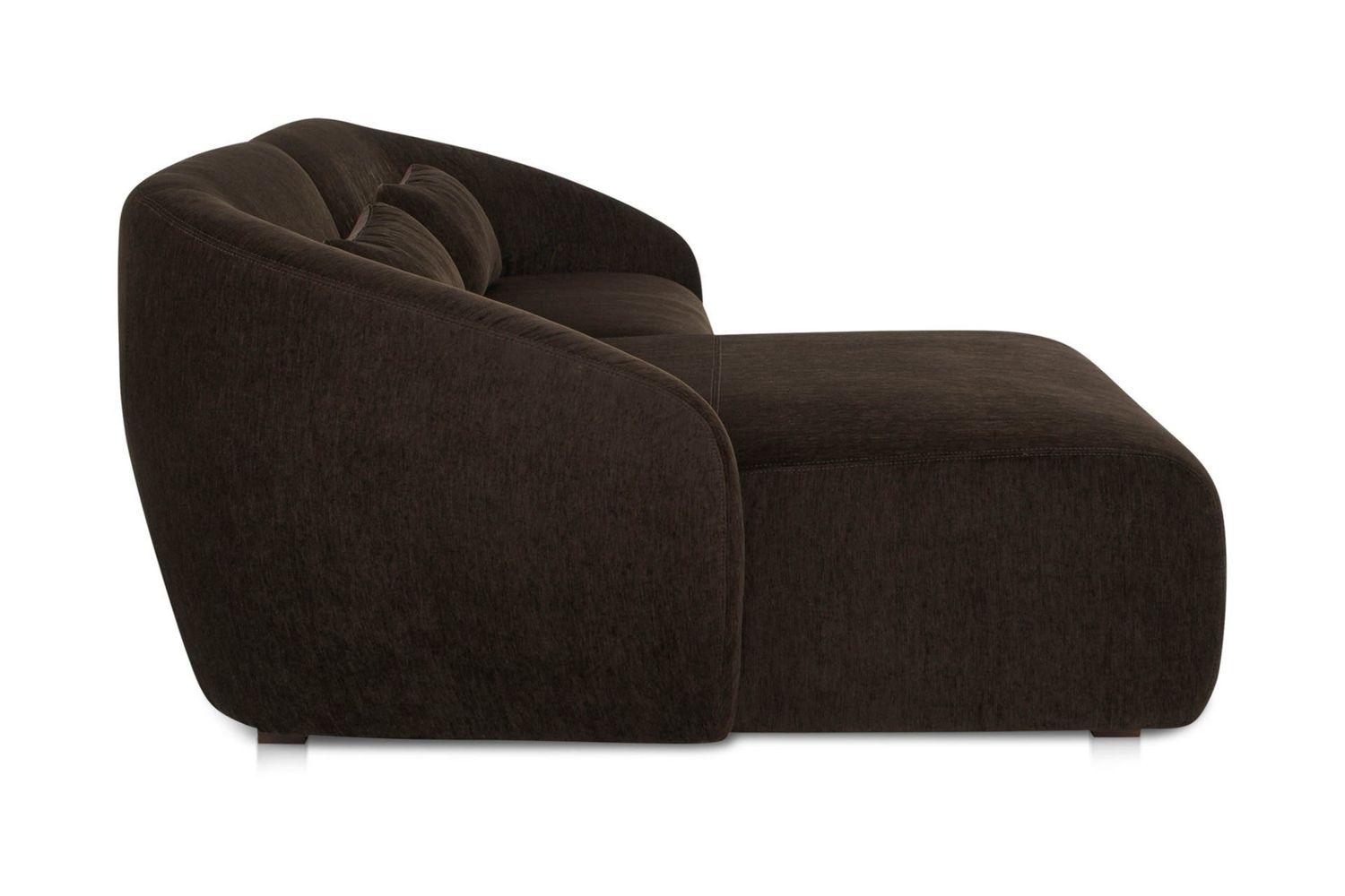 Moe's Amelia Nook Contemporary Modular Sectional - Espresso, Left Facing