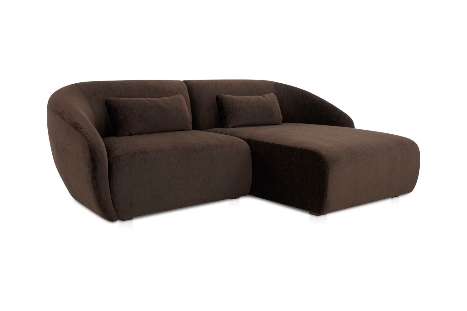 Moe's Amelia Nook Contemporary Modular Sectional - Espresso, Right Facing