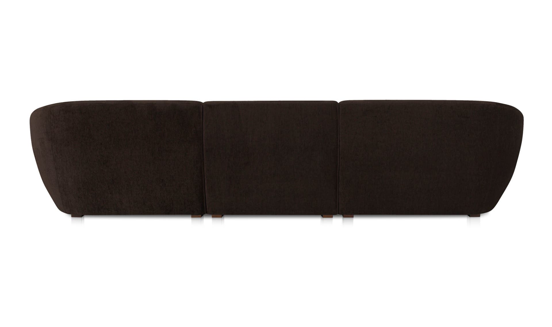 Moe's Amelia Lounge Contemporary Modular Sectional - Espresso, Left Facing