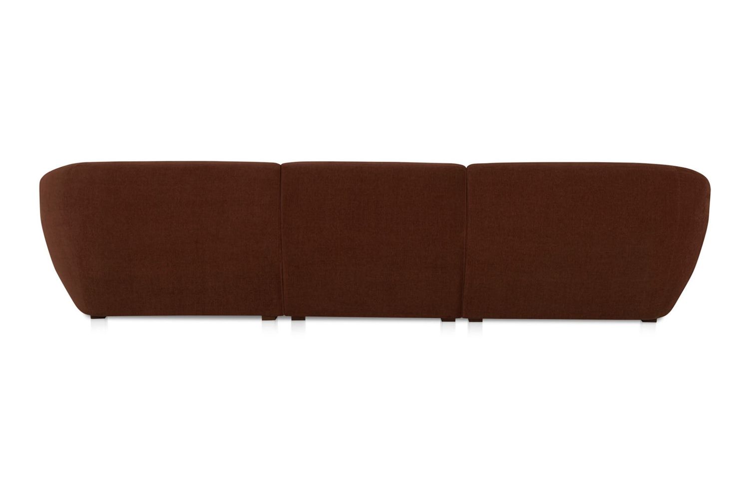 Moe's Amelia Lounge Contemporary Modular Sectional - Chestnut, Right Facing