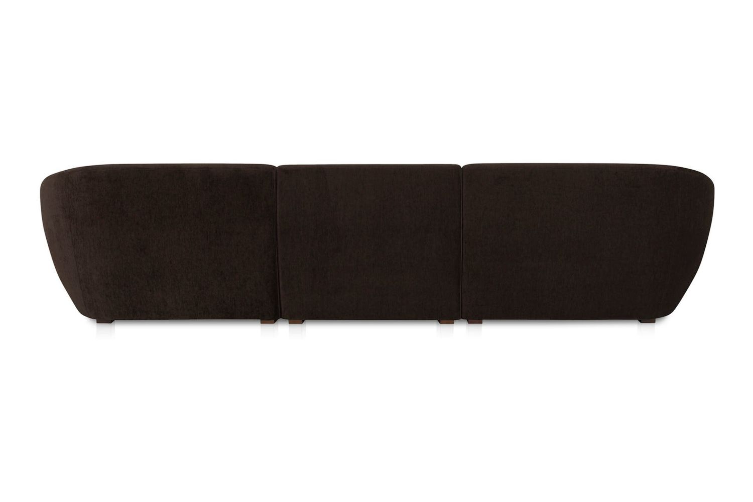 Moe's Amelia Lounge Contemporary Modular Sectional - Espresso, Right Facing