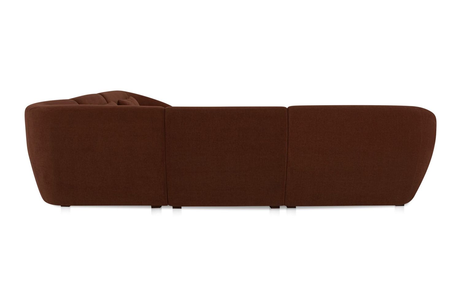 Moe's Amelia Classic-L Contemporary Modular Sectional - Chestnut