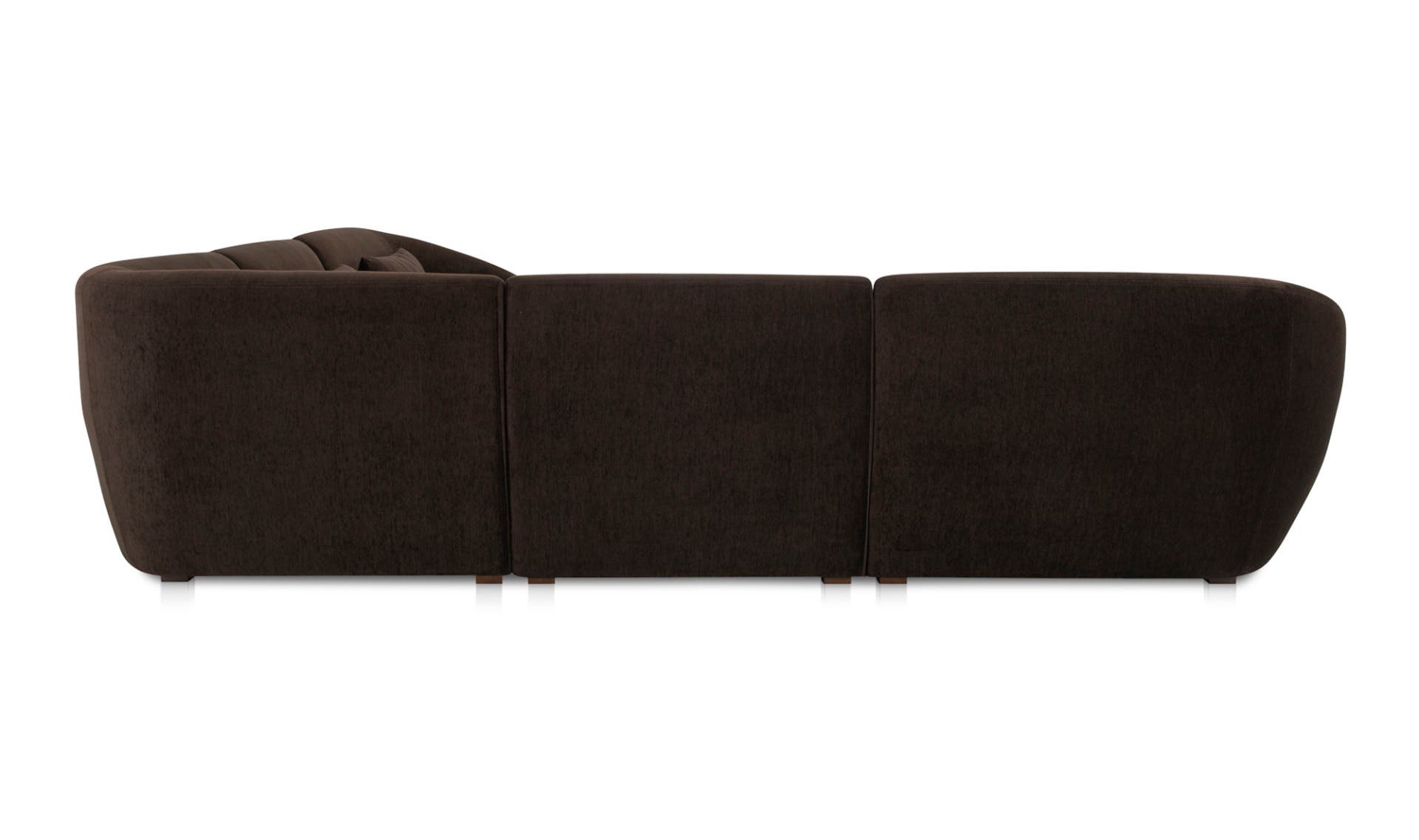 Moe's Amelia Classic-L Contemporary Modular Sectional - Espresso