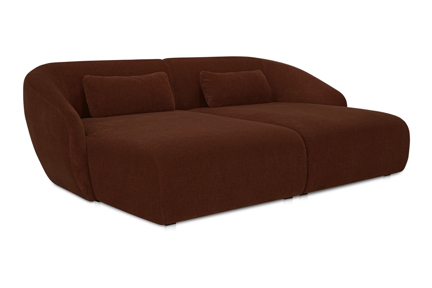 Moe's Amelia Double Contemporary Modular Sectional - Chestnut