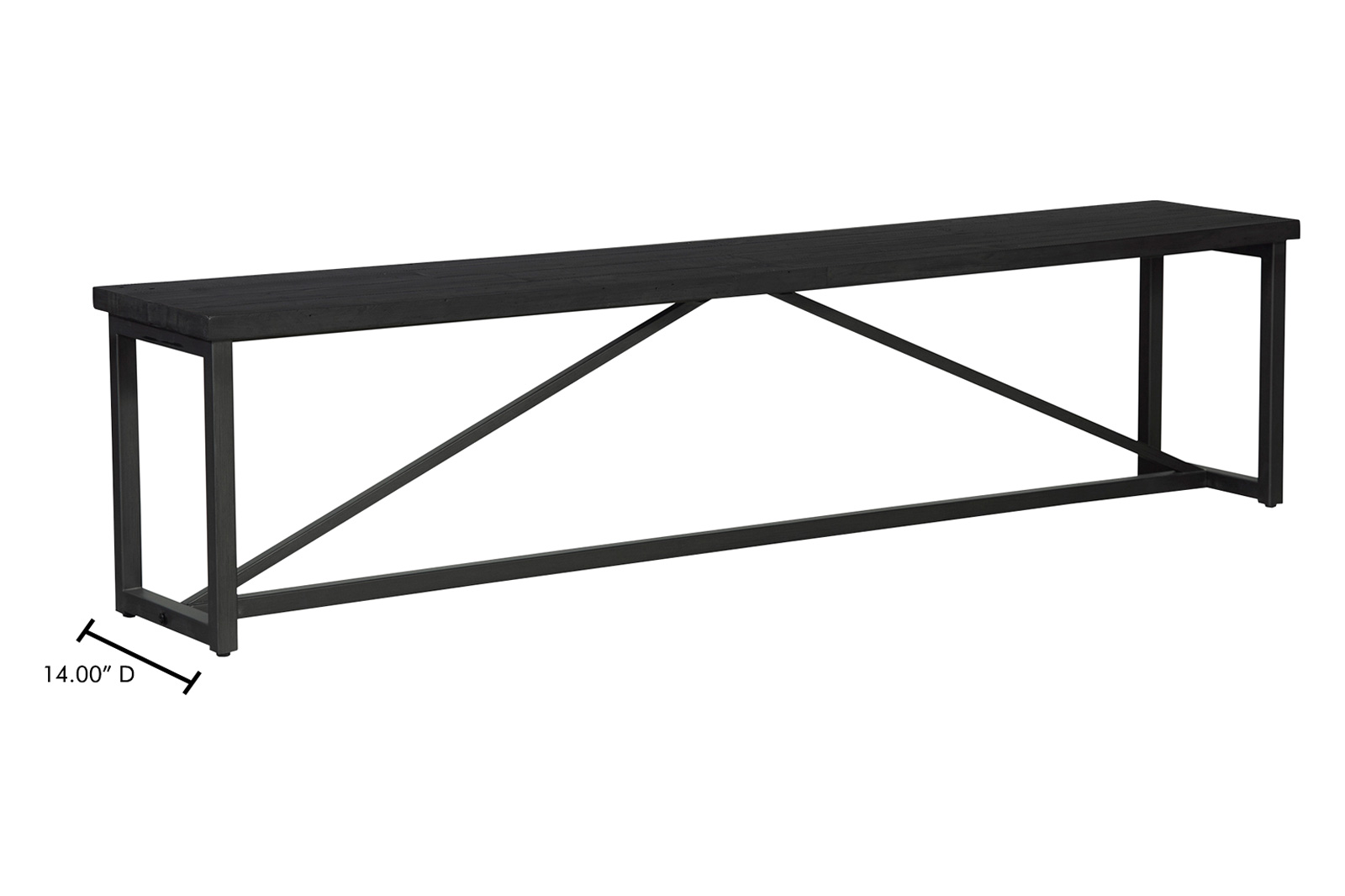 Moe's Sierra Bench - Black