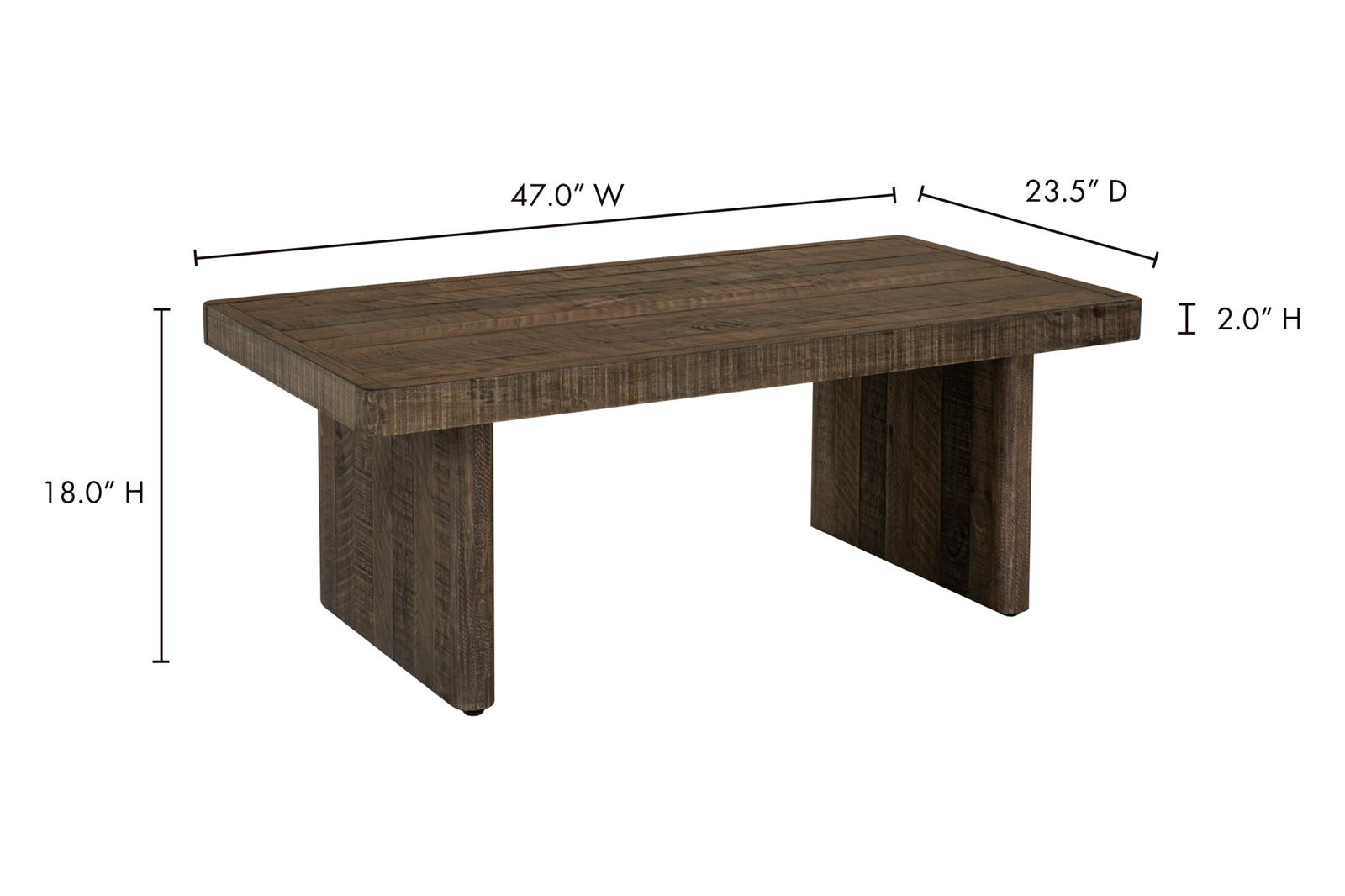 Moe's Monterey Coffee Table - Gray