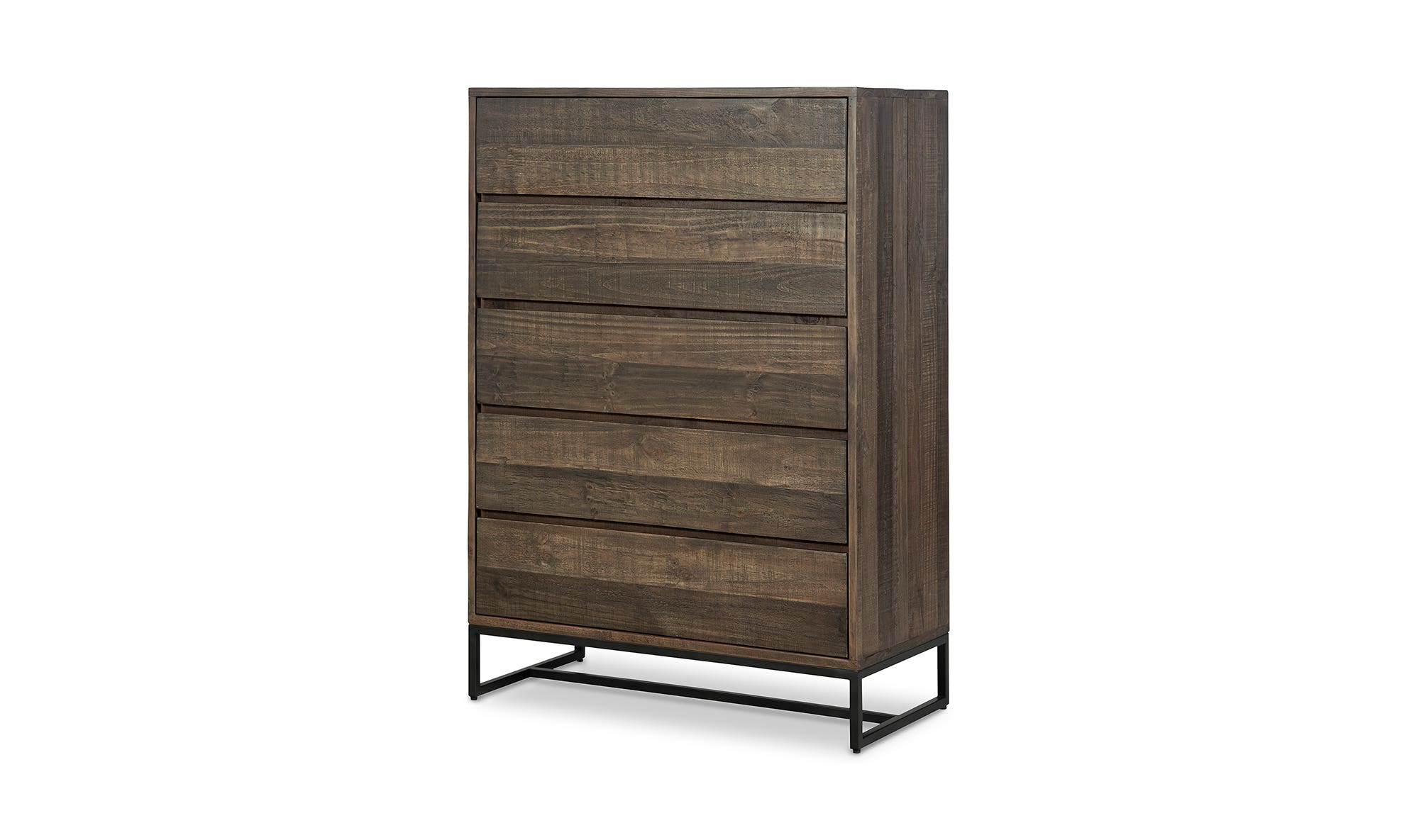 Moe's - Elena Rustic 5 Drawers Chest in Brown