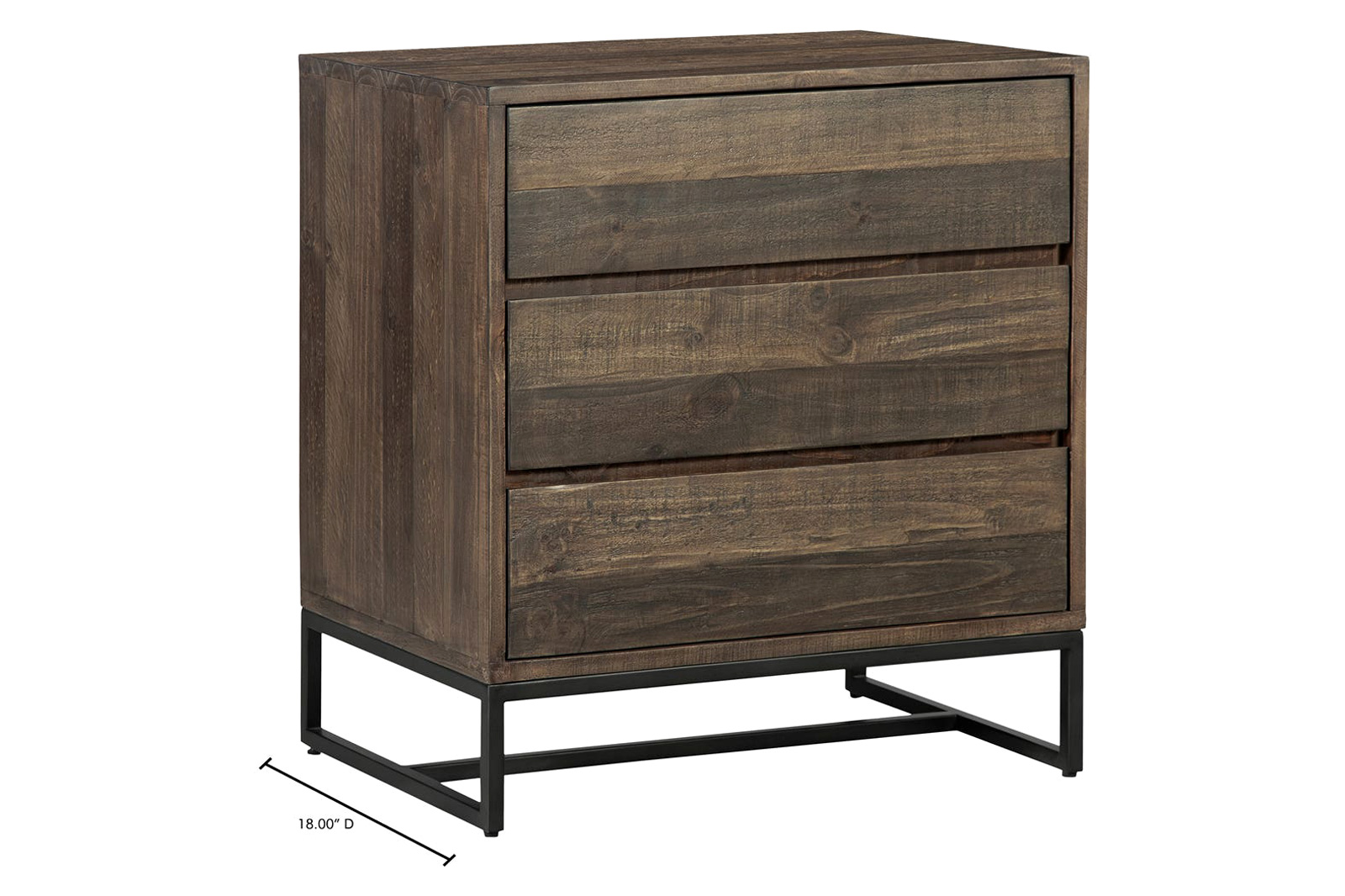 Moe's Elena 3 Drawer Chest - Brown