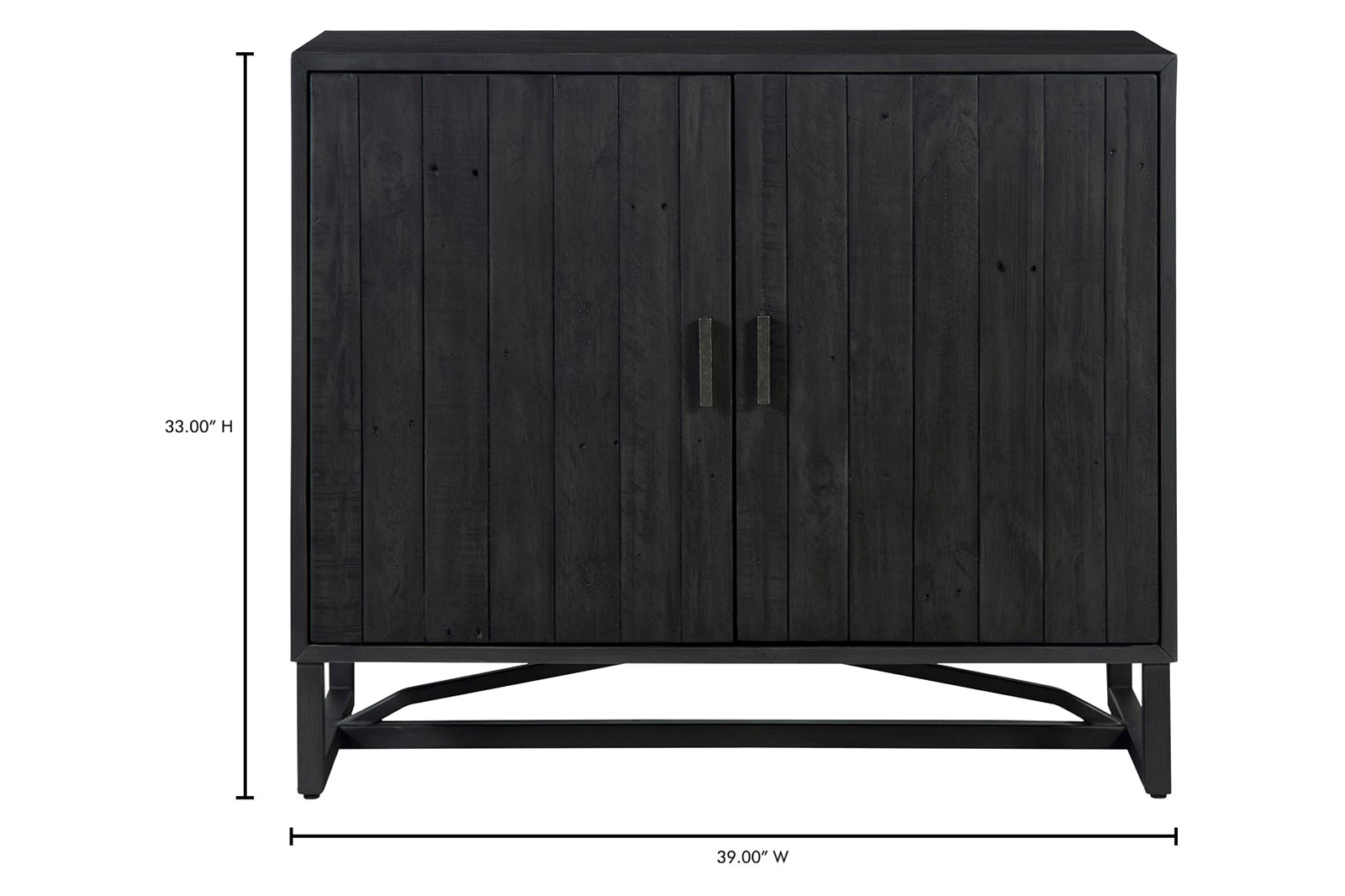 Moe's Sierra 2 Door Cabinet - Black