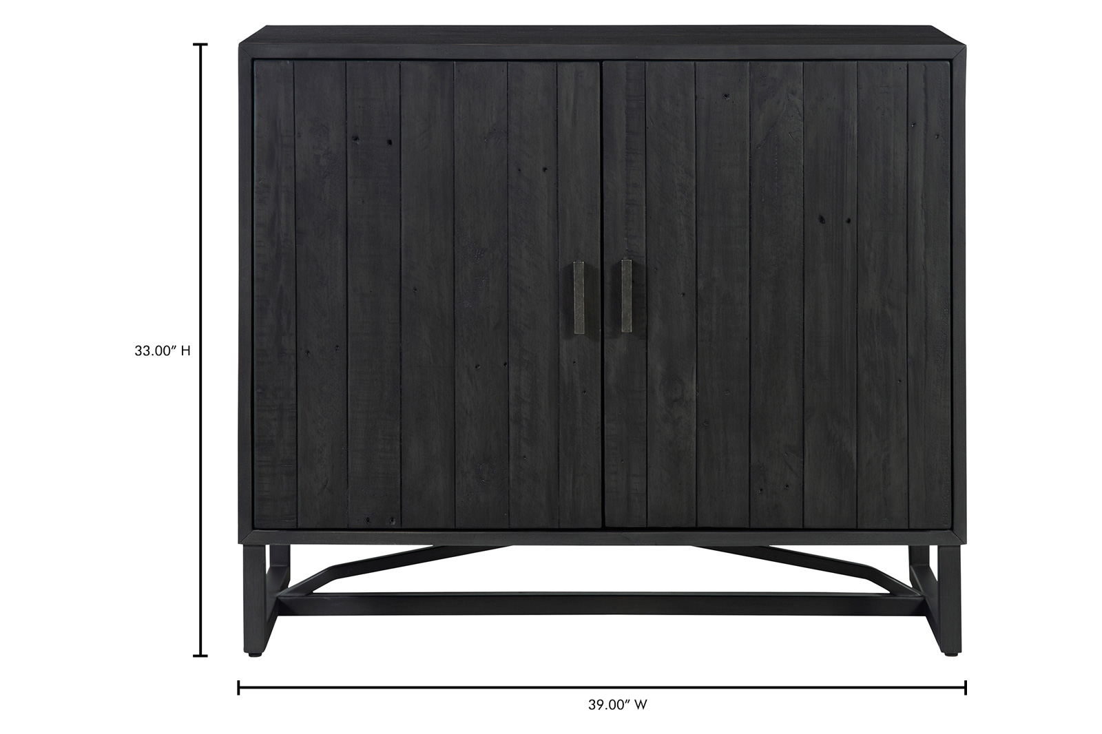 Moe's Sierra 2 Door Cabinet - Black