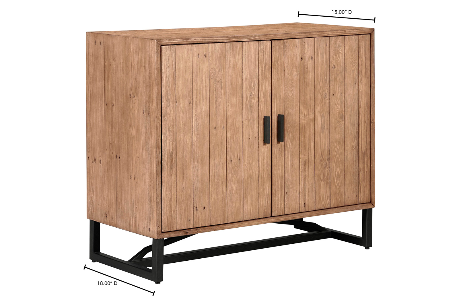 Moe's Sierra 2 Door Cabinet - Natural