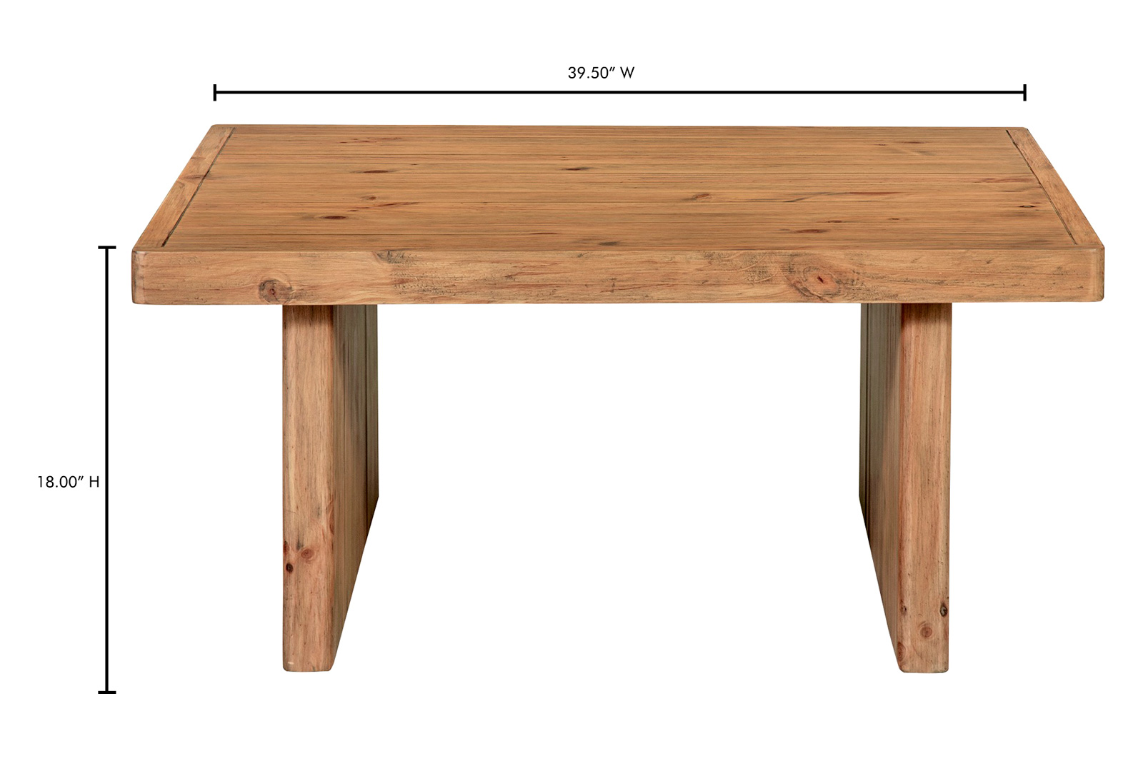 Moe's Monterey Square Coffee Table - Rustic Blonde