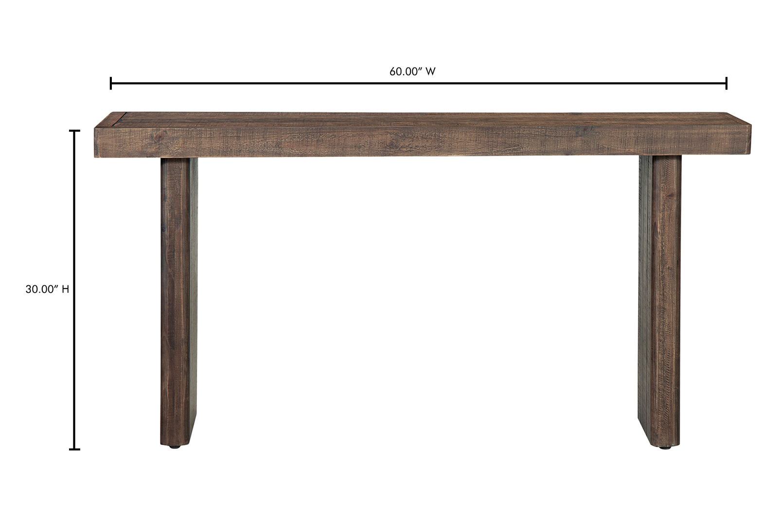 Moe's Monterey Console Table - Aged Brown