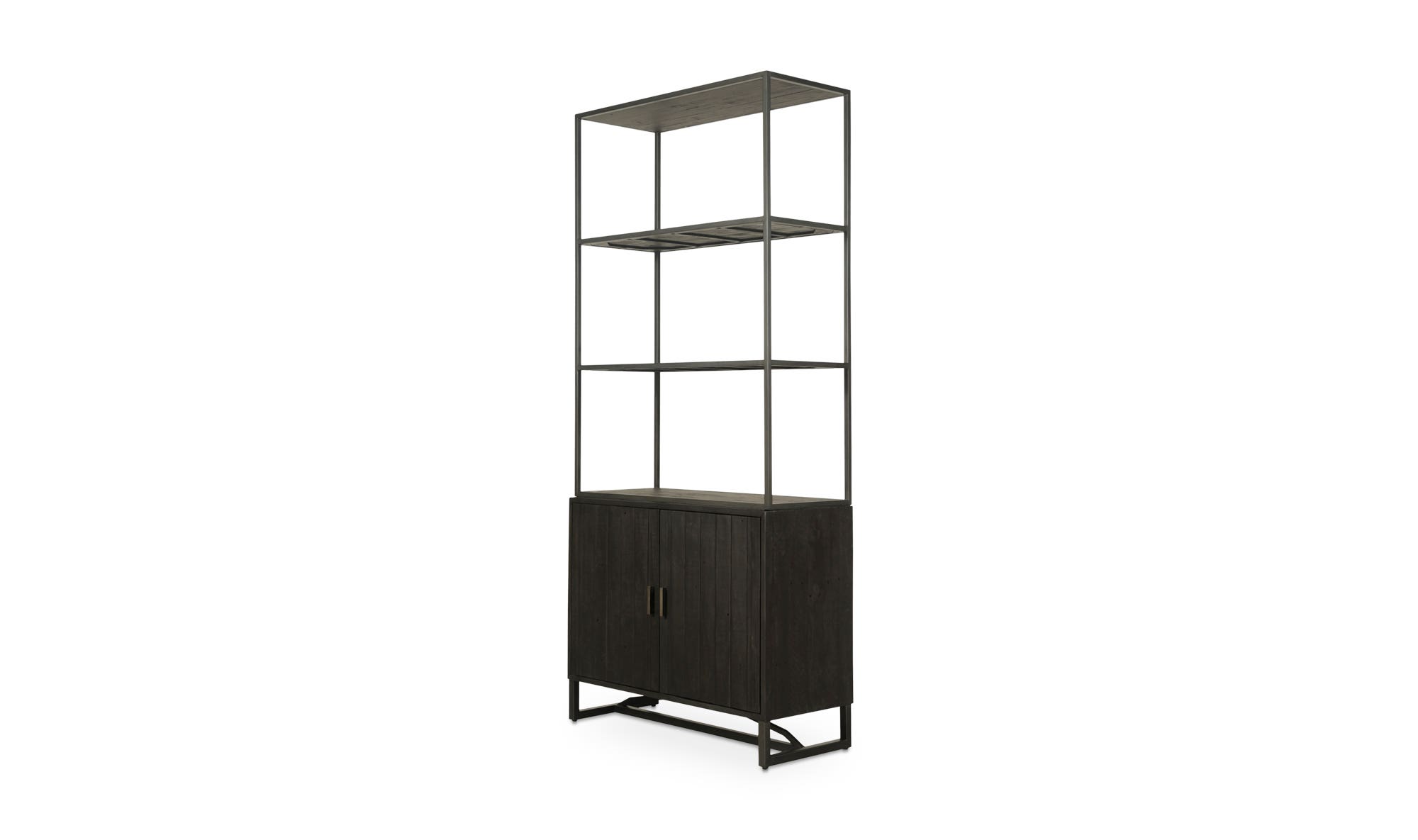 Moe's Sierra Rustic Bookshelf - Black