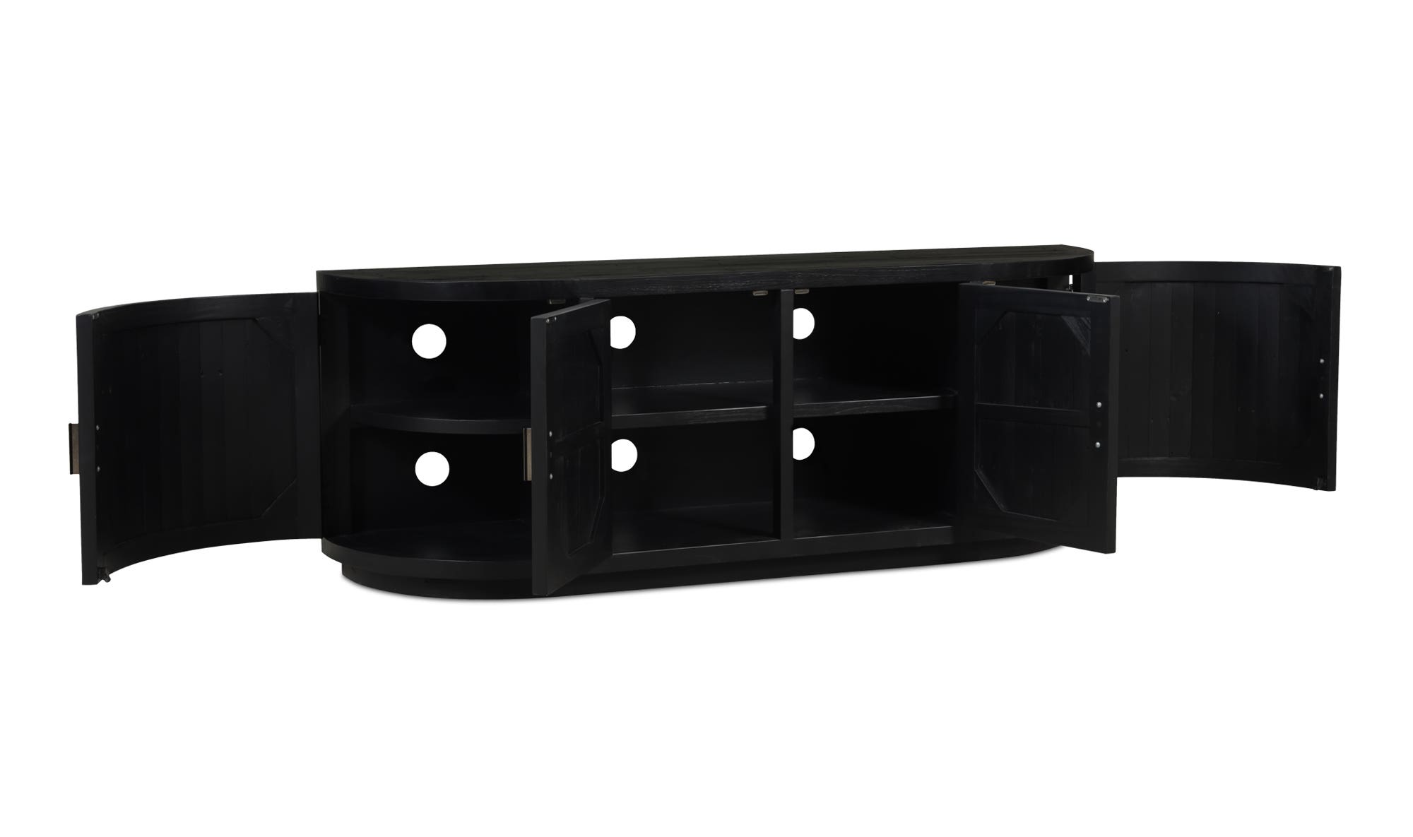 Moe's Nicola Rustic Media Cabinet - Black