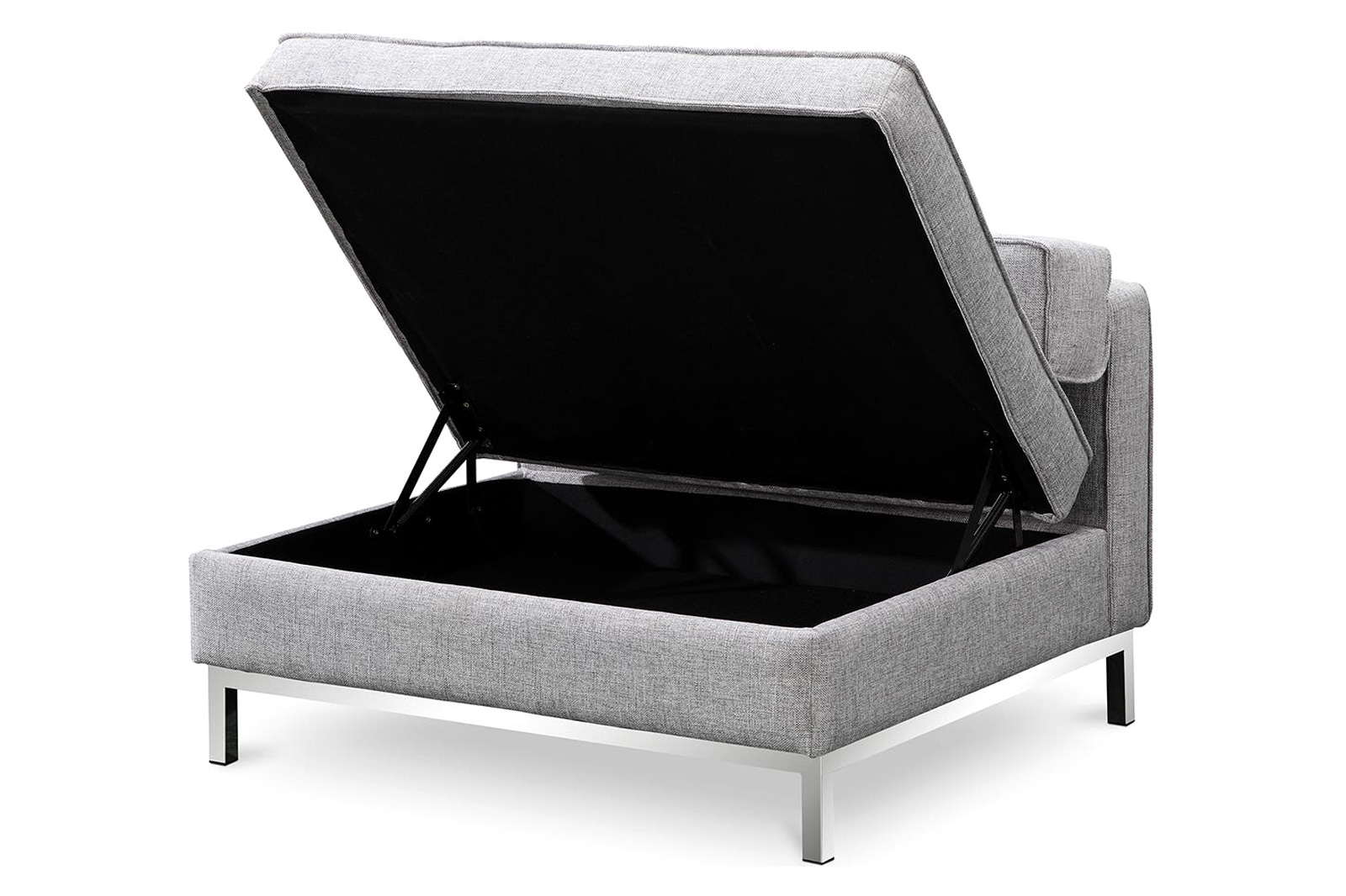 Moe's™ Covella Storage Ottoman - Gray