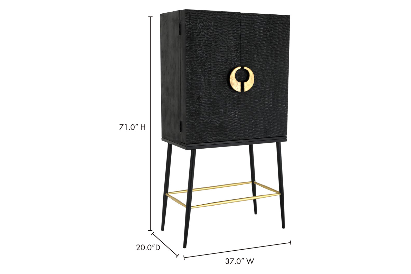 Moe's™ Hope Bar Cabinet - Black