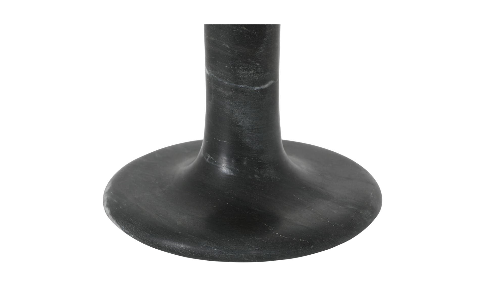 Moe's East Modern Tall Candle Holder - Black Vein Marble