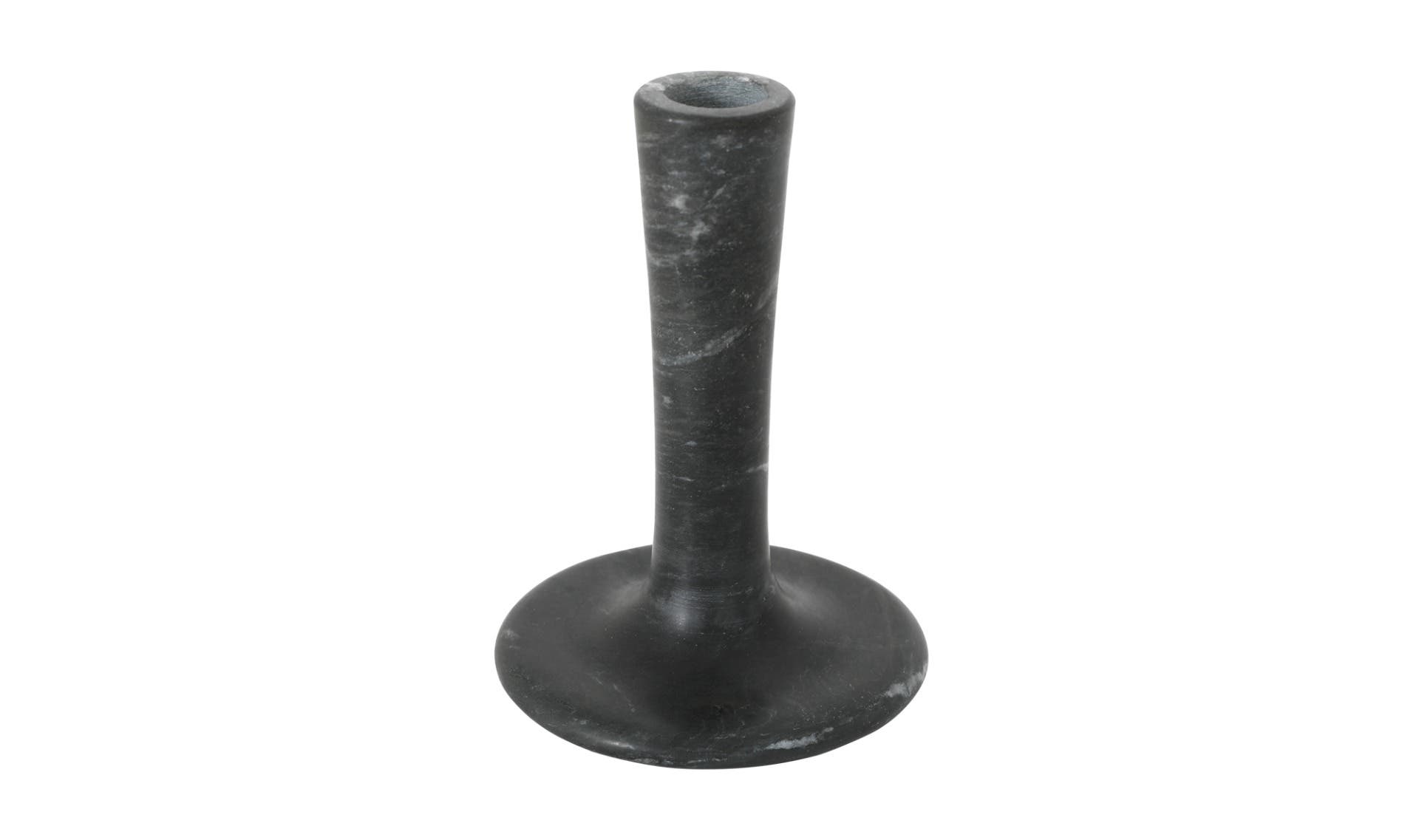 Moe's East Modern Tall Candle Holder - Black Vein Marble