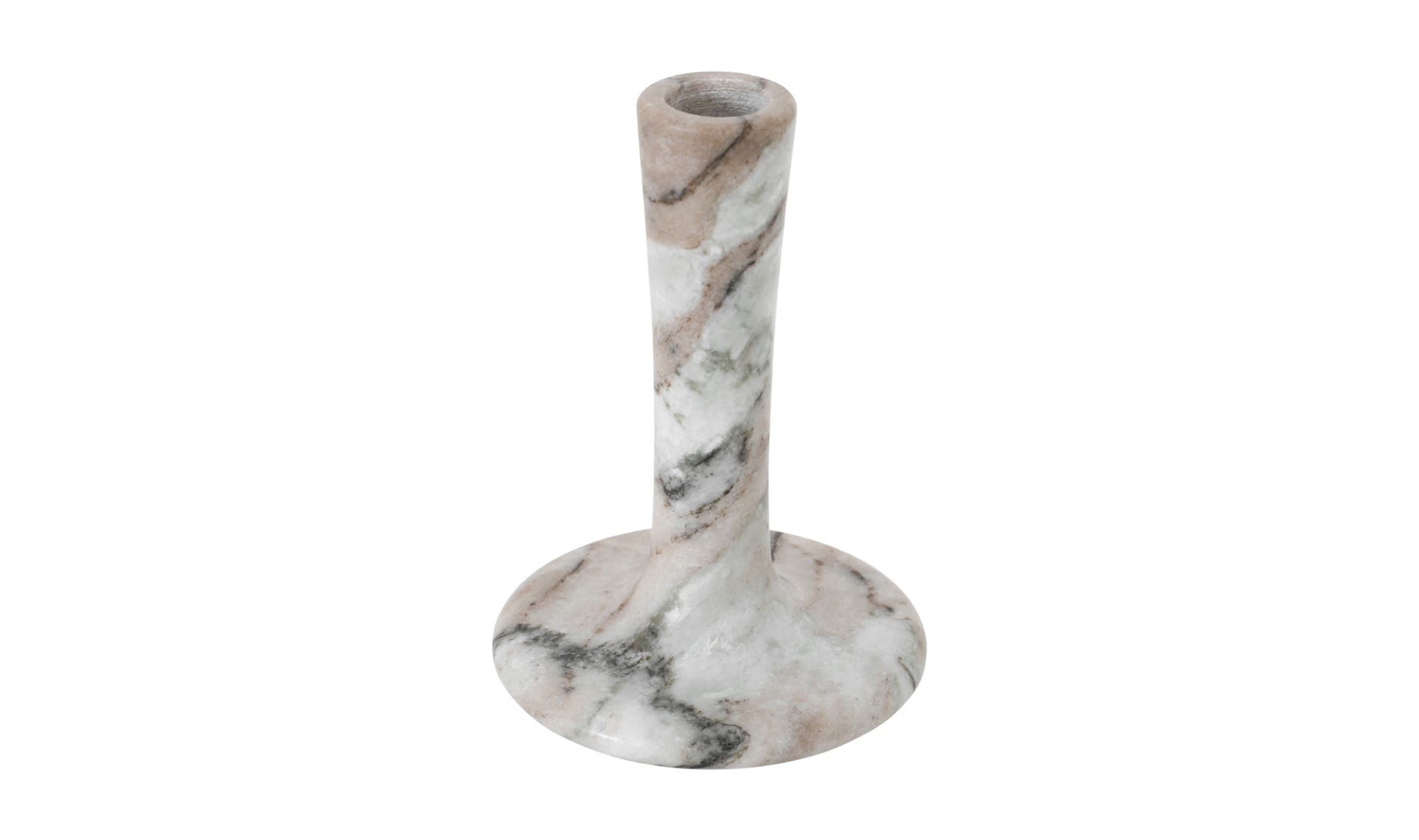 Moe's East Modern Tall Candle Holder - Brown Torrent Marble