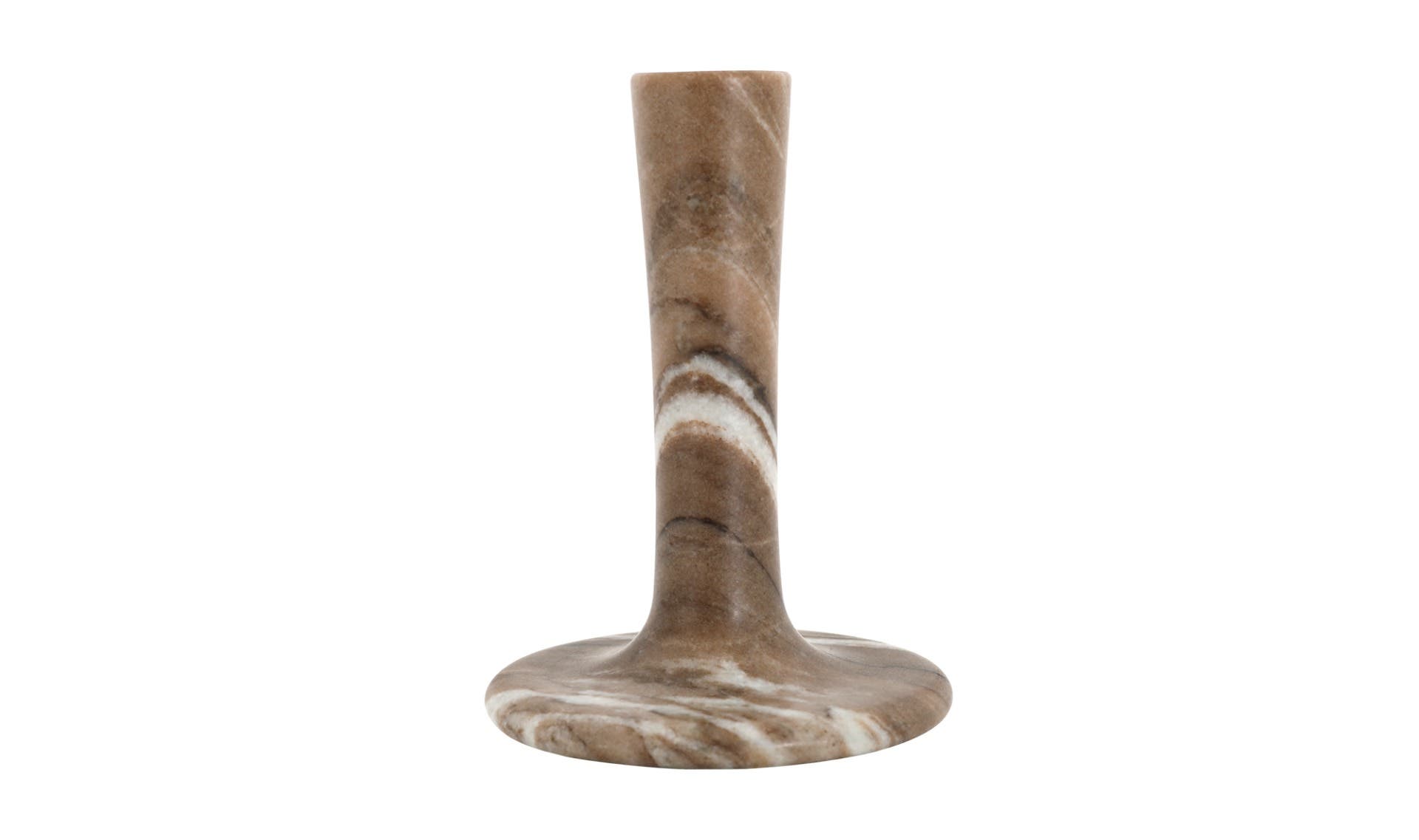 Moe's East Modern Tall Candle Holder - Brown Torrent Marble