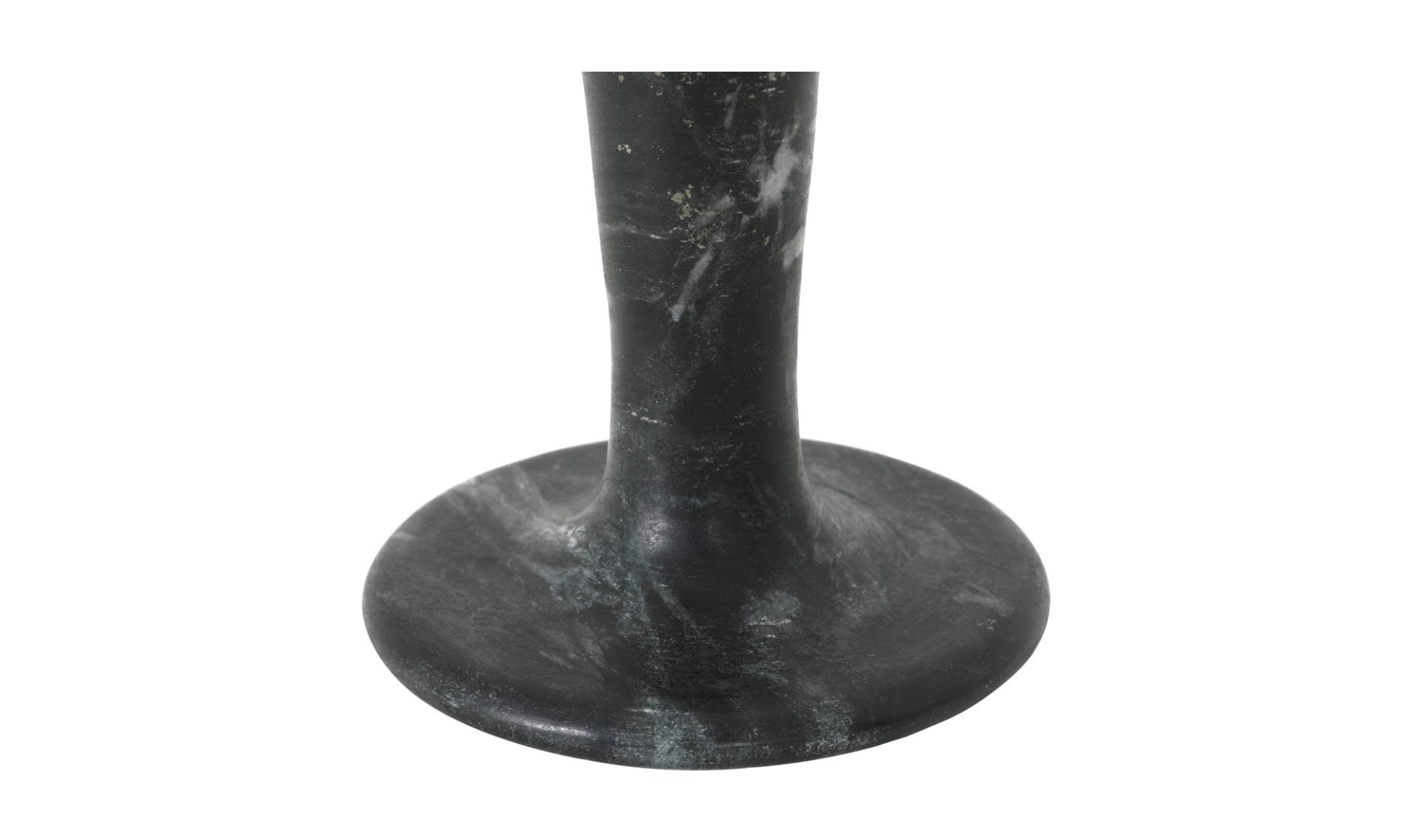 Moe's East Modern Short Candle Holder - Black Vein Marble