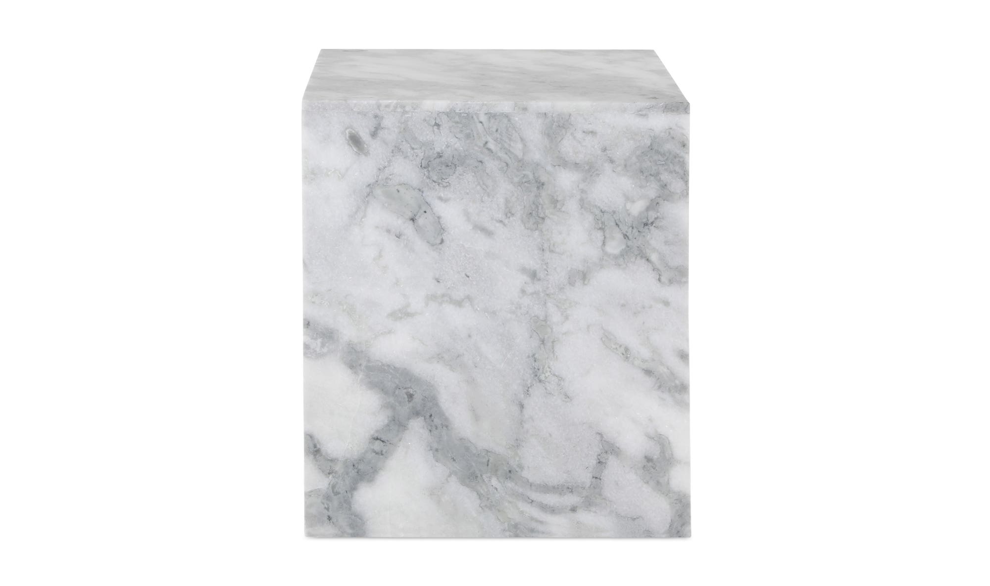 Moe's - Lin Contemporary Accent Table in White Marble