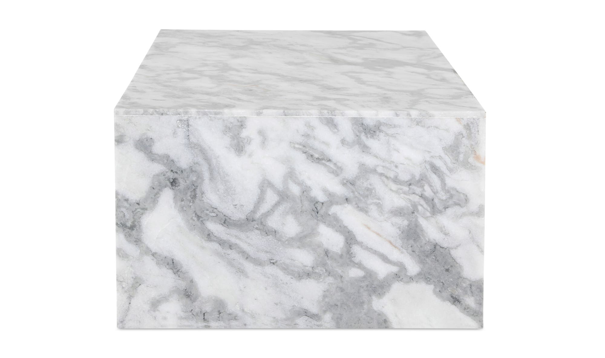 Moe's - Lin Contemporary Coffee Table in White Marble