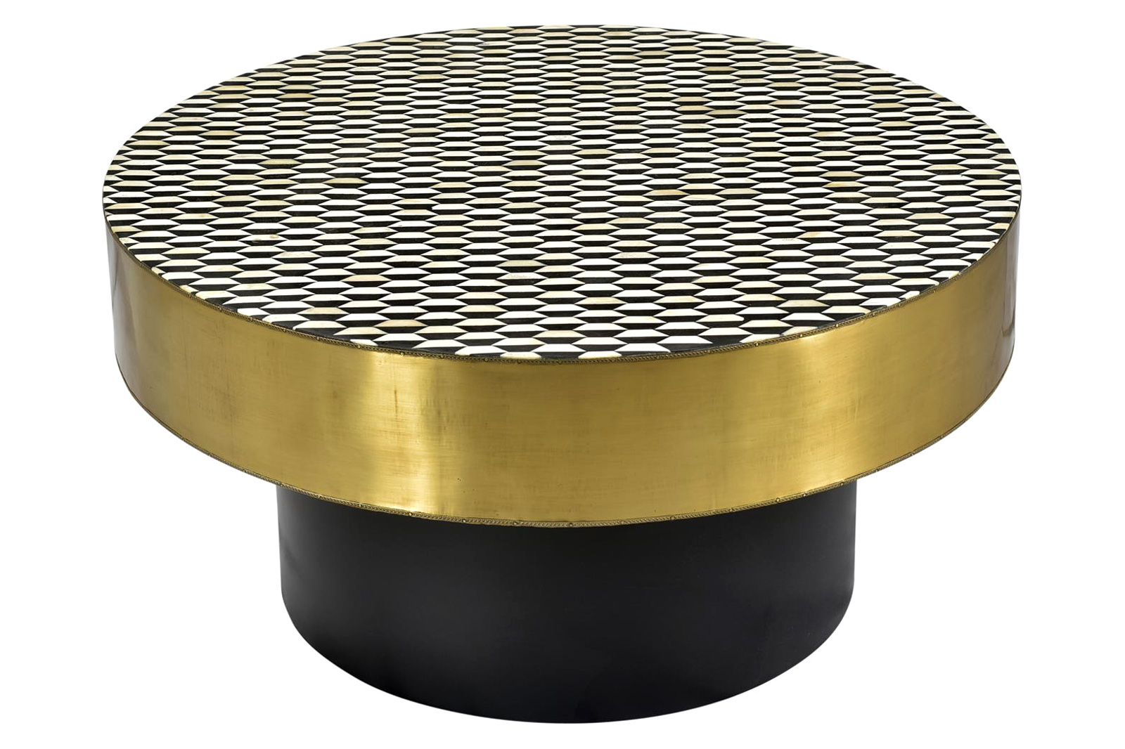 Moe's - Optic Coffee Table in Brass