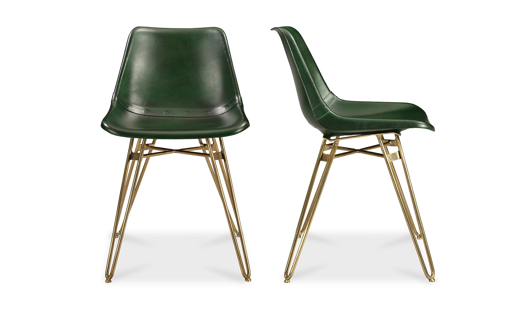 Moe's Omni Contemporary Dining Chair Set of 2 - Green