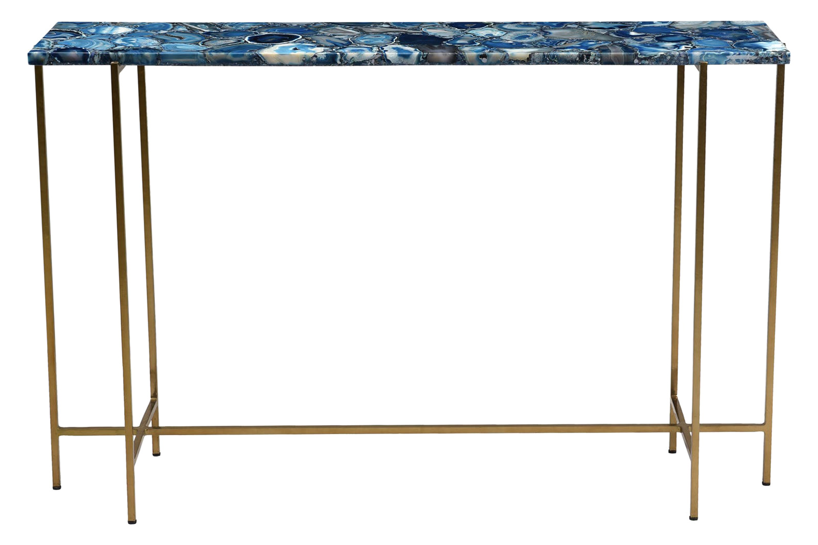 Moe's - Blue Agate Console Table in Blue