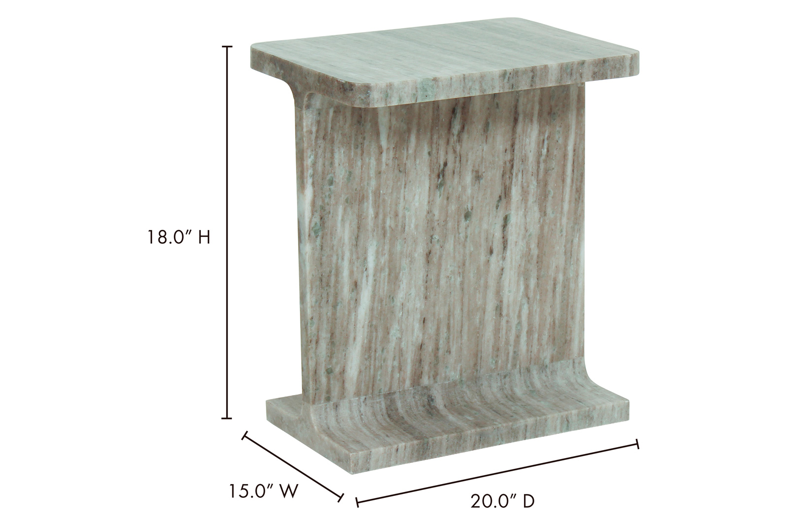 Moe's Tullia Accent Table - Taupe