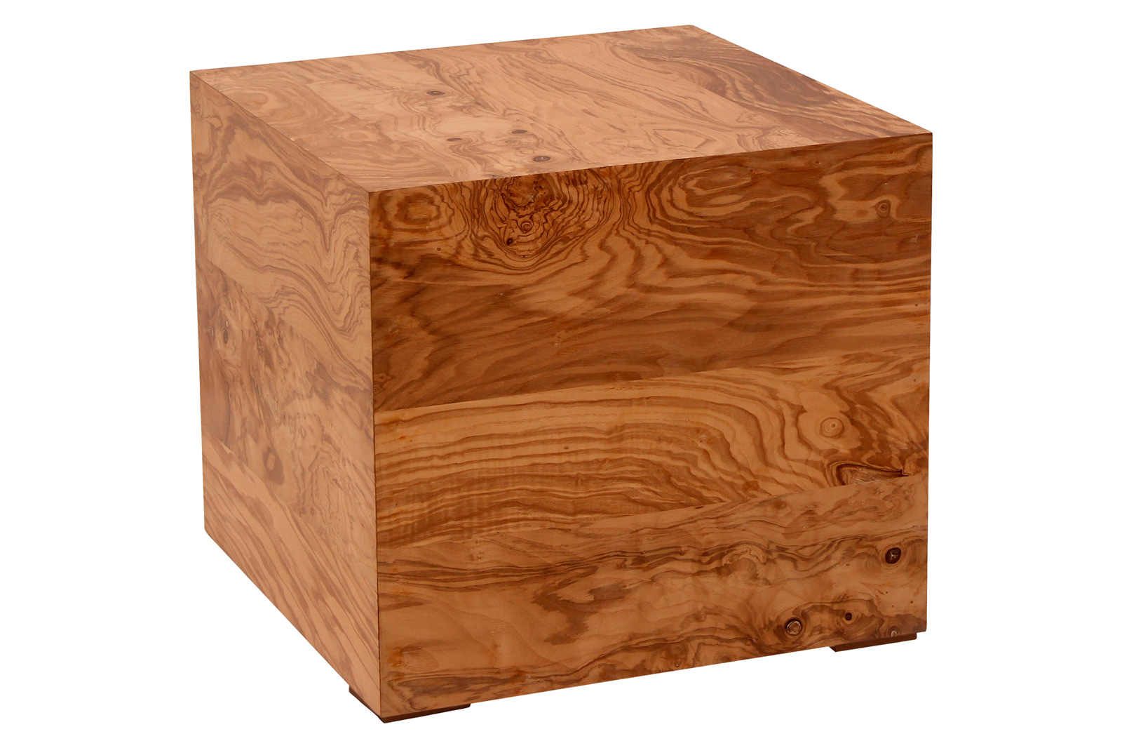 Moe's Nash Side Table - Honey Brown Burl