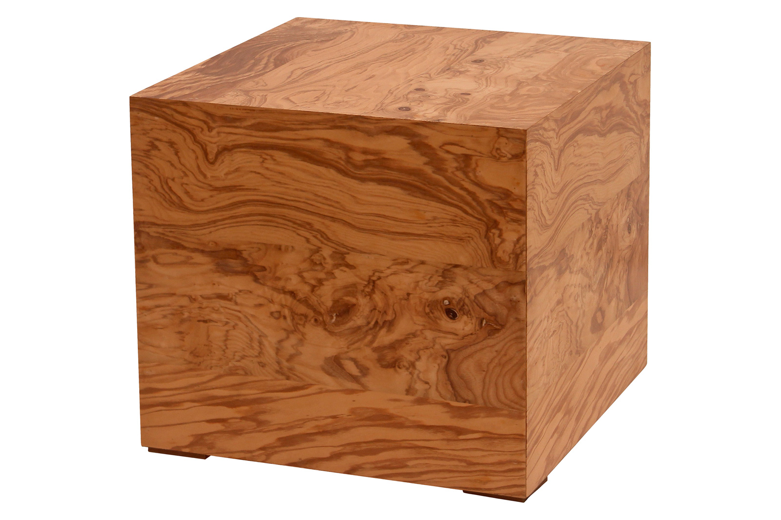 Moe's Nash Side Table - Honey Brown Burl