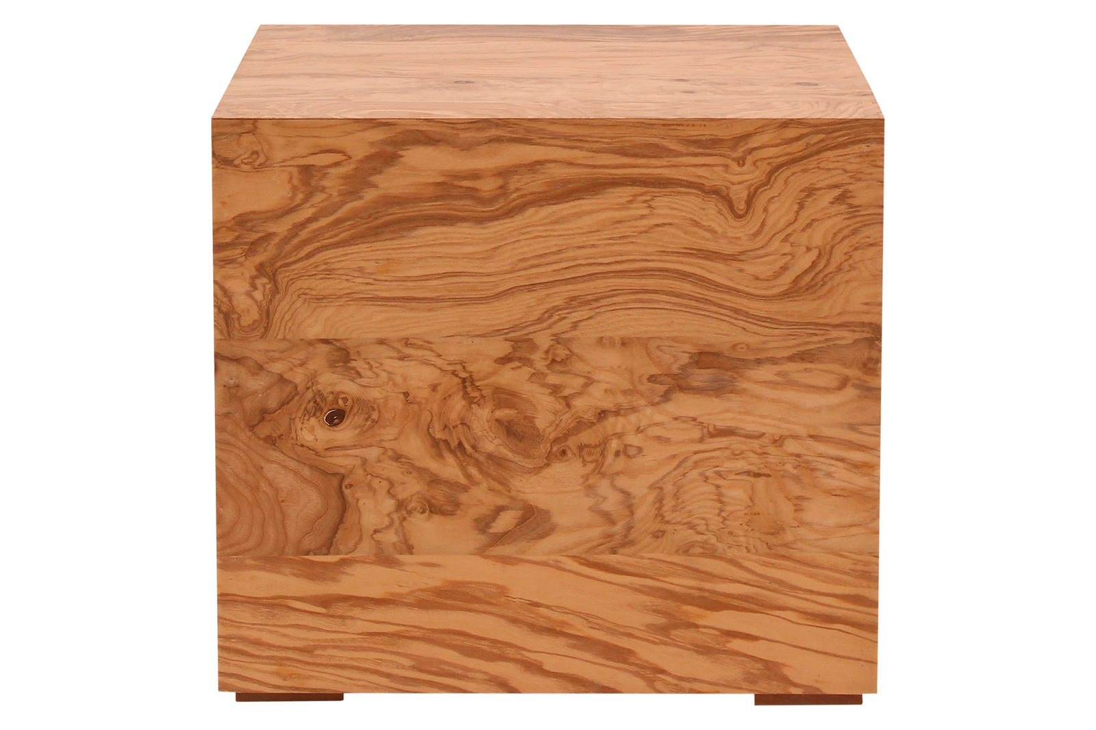 Moe's Nash Side Table - Honey Brown Burl