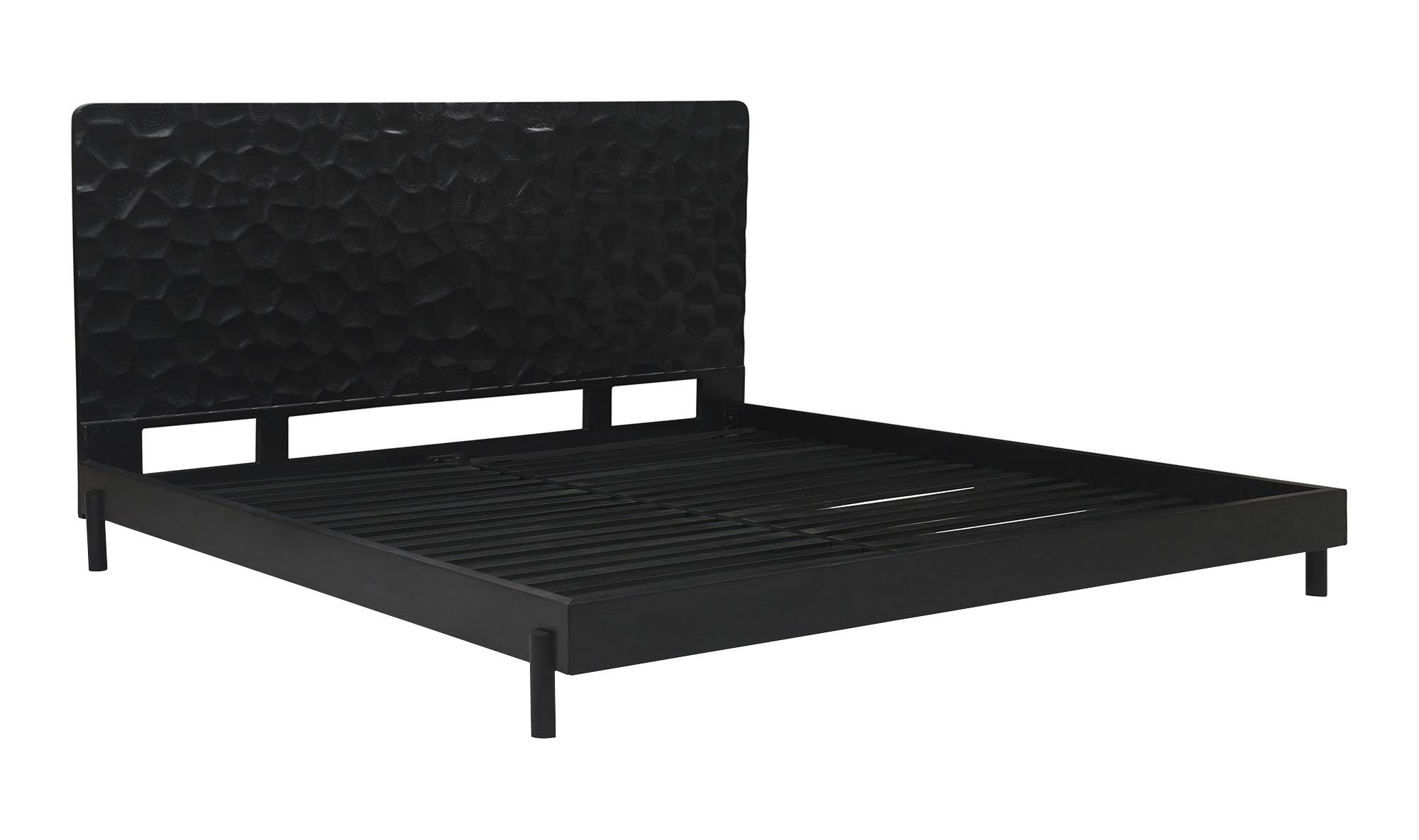 Moe's Misaki Contemporary Queen Size Bed - Black