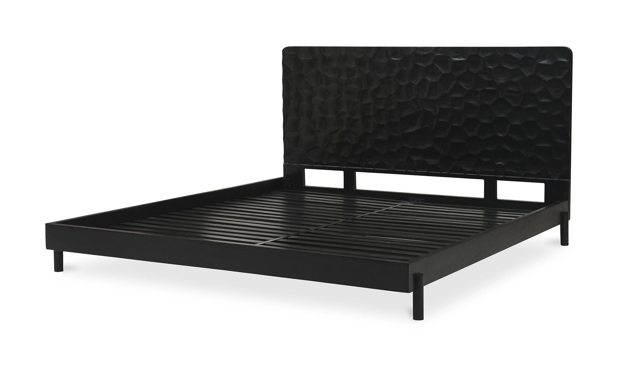 Moe's Misaki Contemporary Queen Size Bed - Black