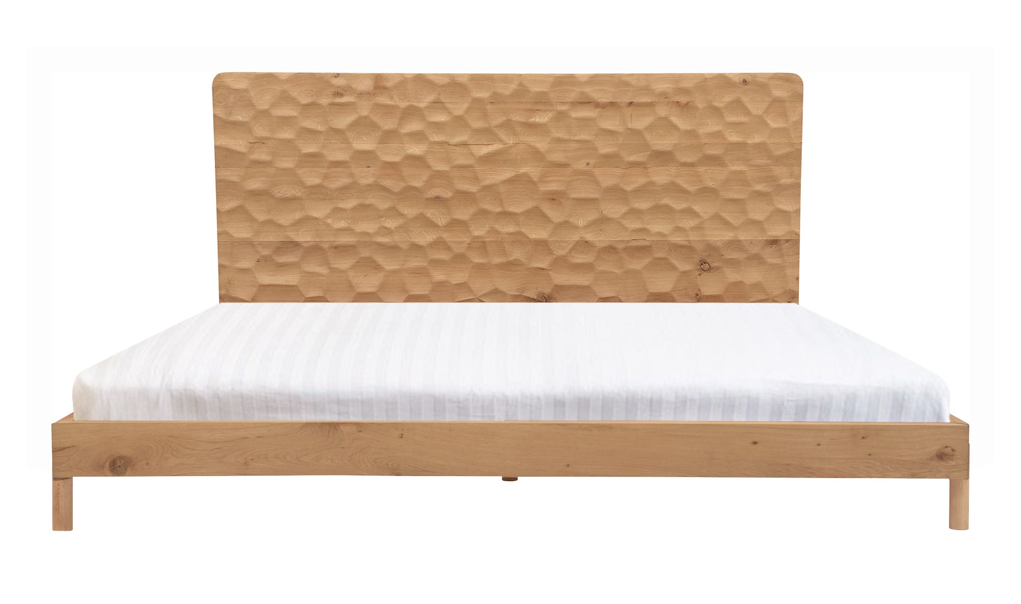 Moe's Misaki Contemporary Queen Size Bed - Natural