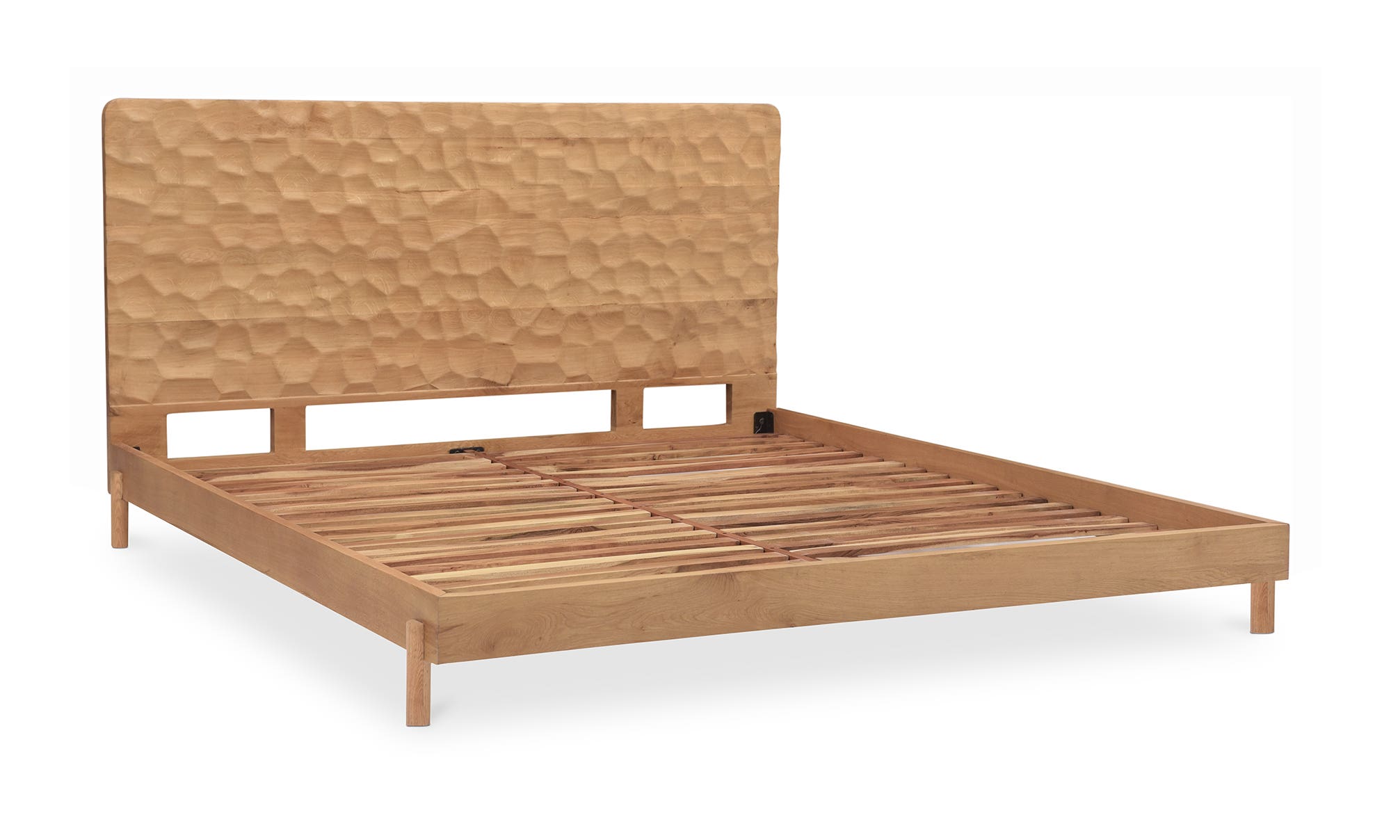 Moe's Misaki Contemporary Queen Size Bed - Natural