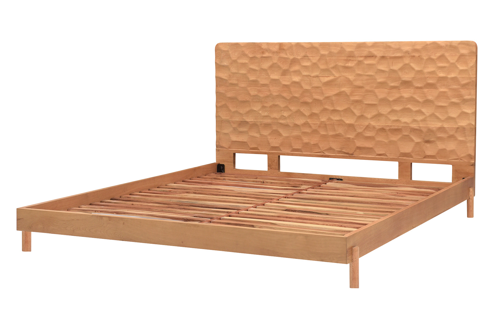 Moe's Misaki Contemporary King Size Bed - Natural