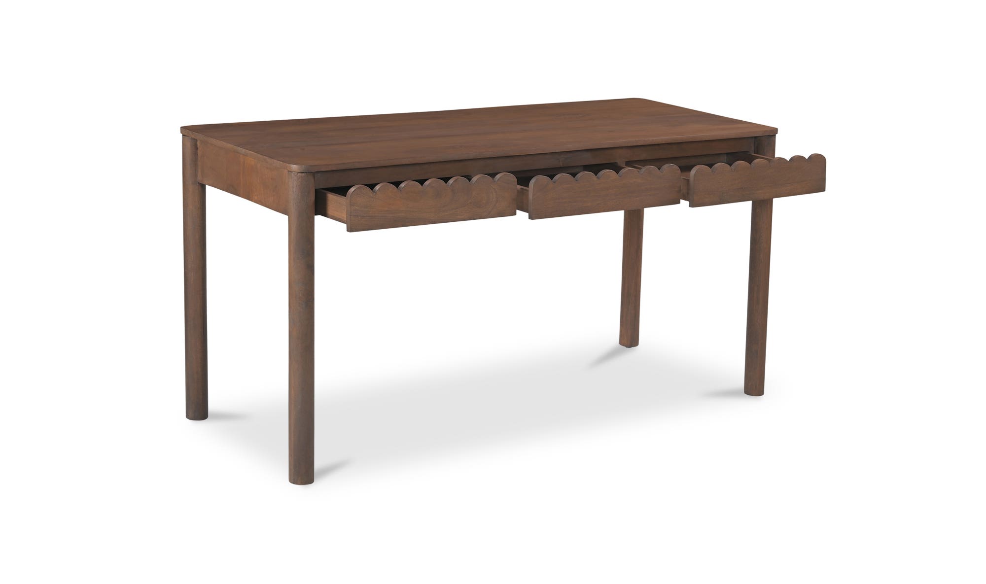 Moe's Wiley Contemporary Desk - Vintage Brown