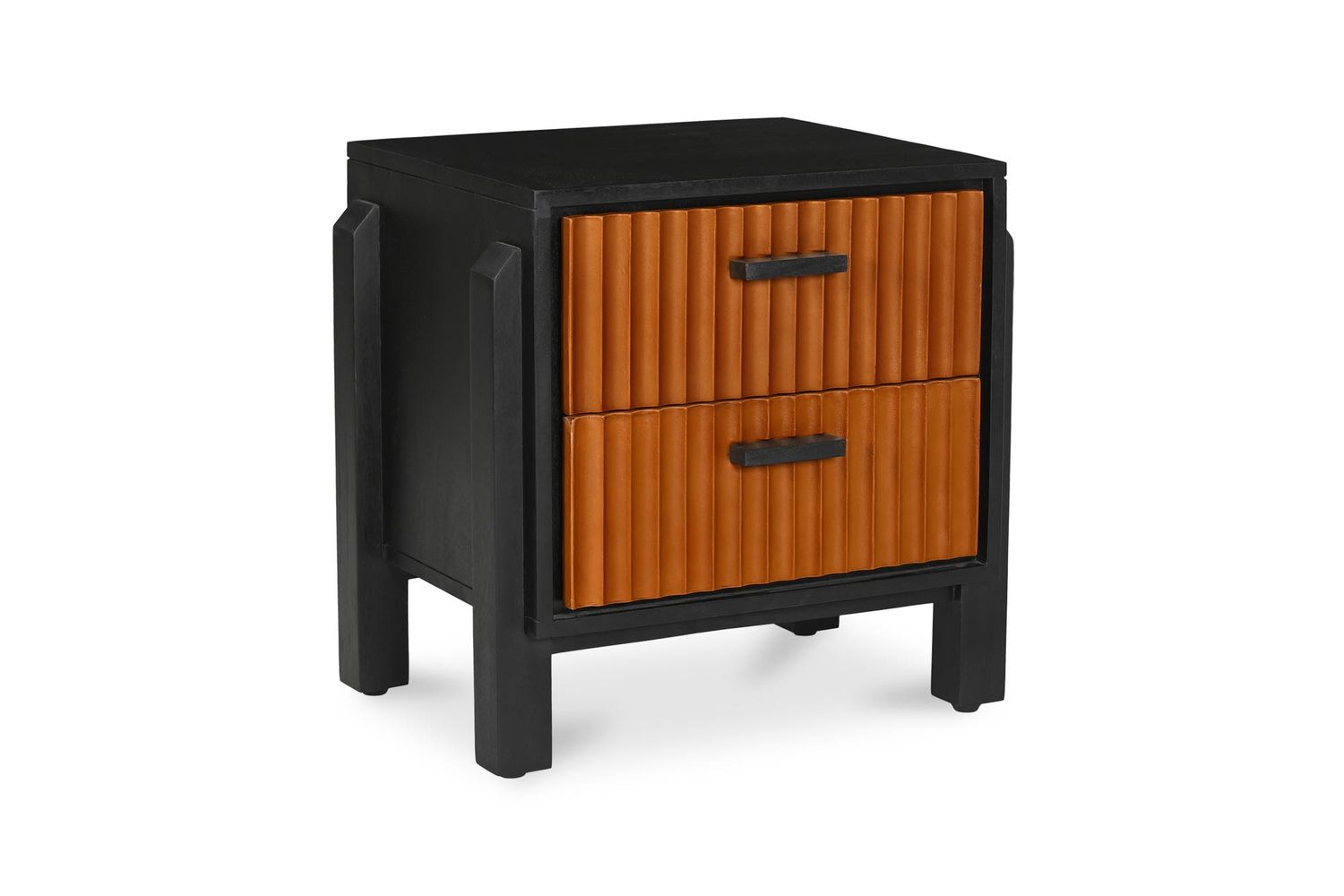 Moe's - Hayden Mid-Century Modern Nightstand in Deep Brown