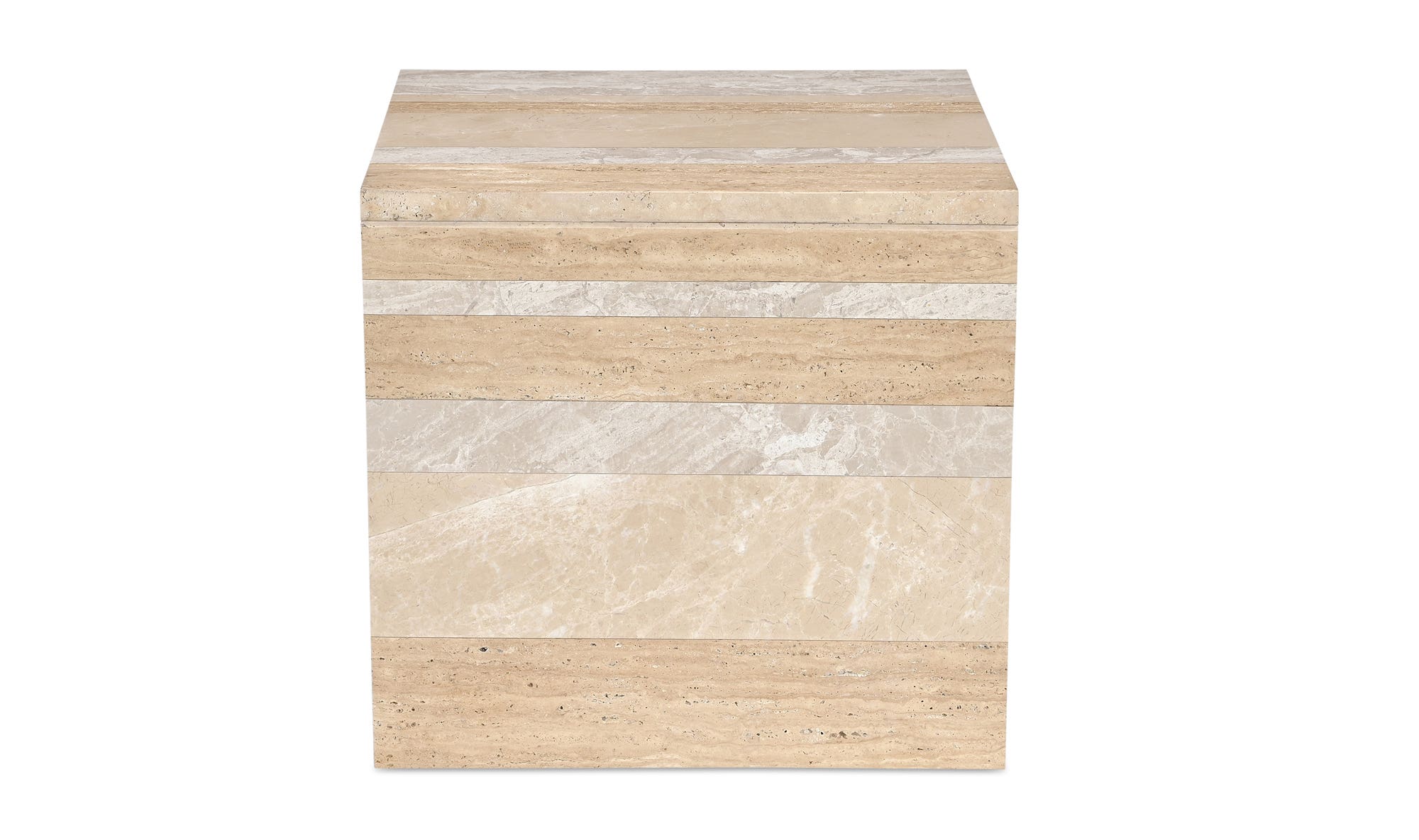 Moe's Rosa Modern Accent Table - Mixed Marble