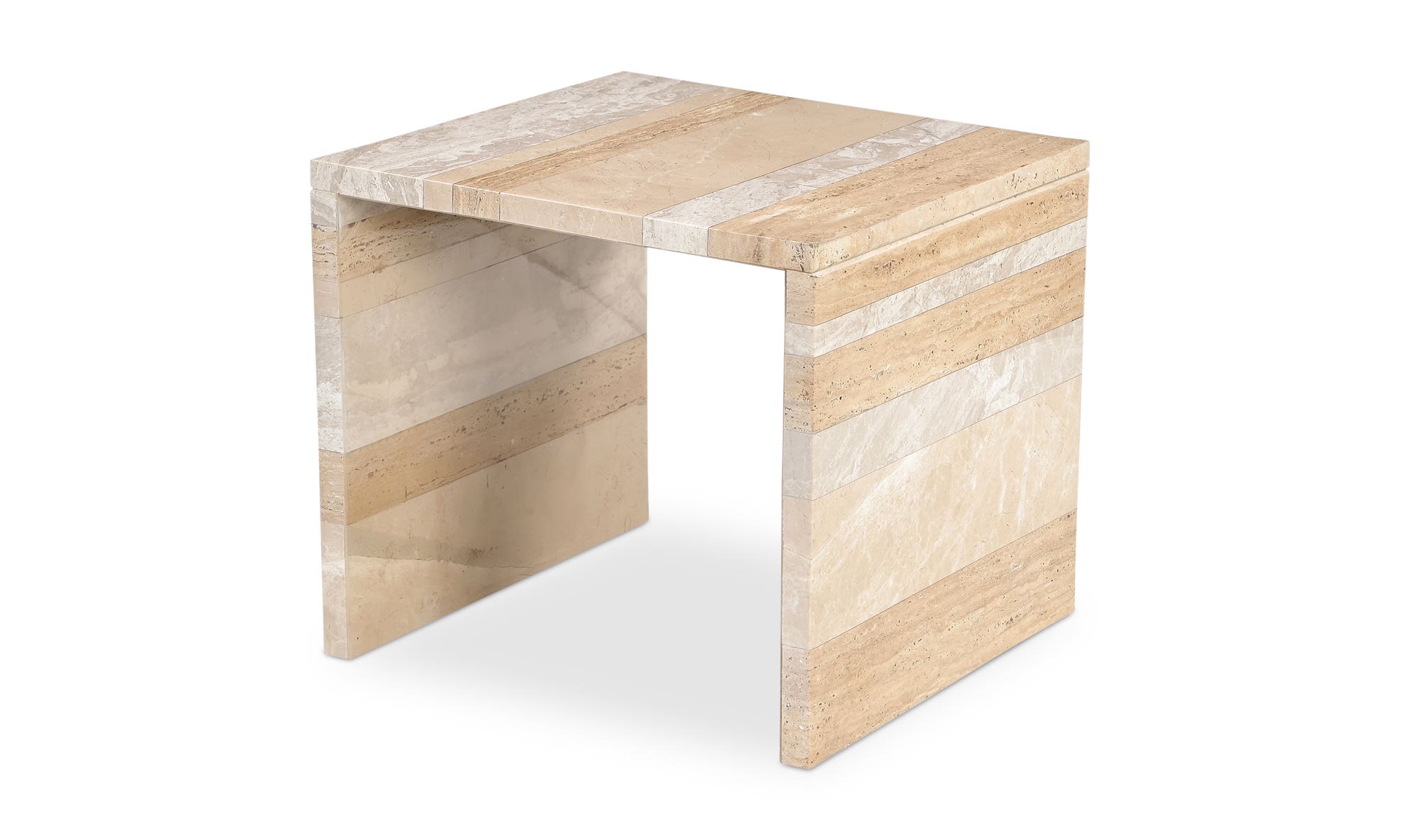 Moe's Rosa Modern Accent Table - Mixed Marble