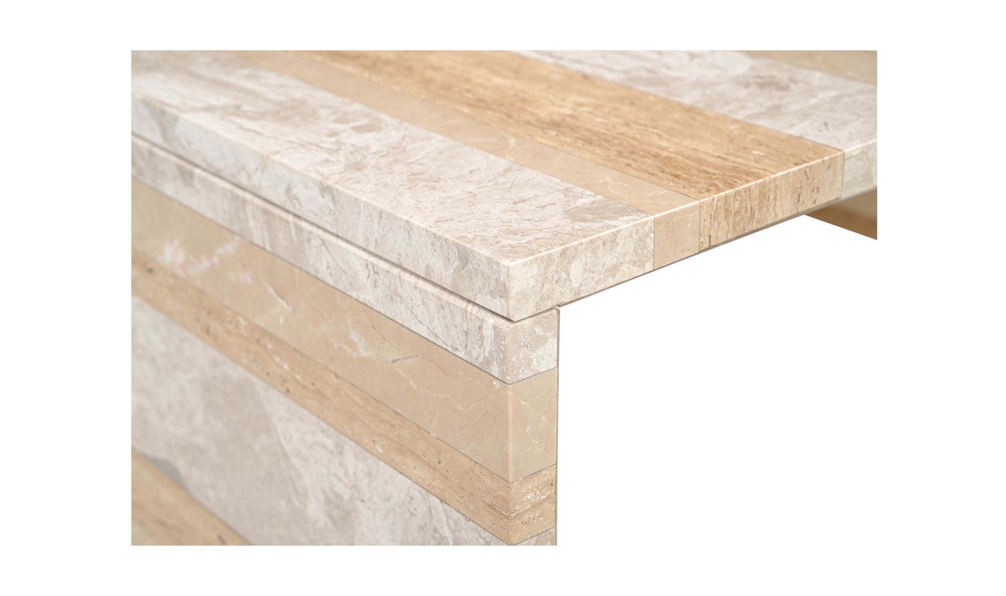 Moe's Rosa Modern Coffee Table - Mixed Marble